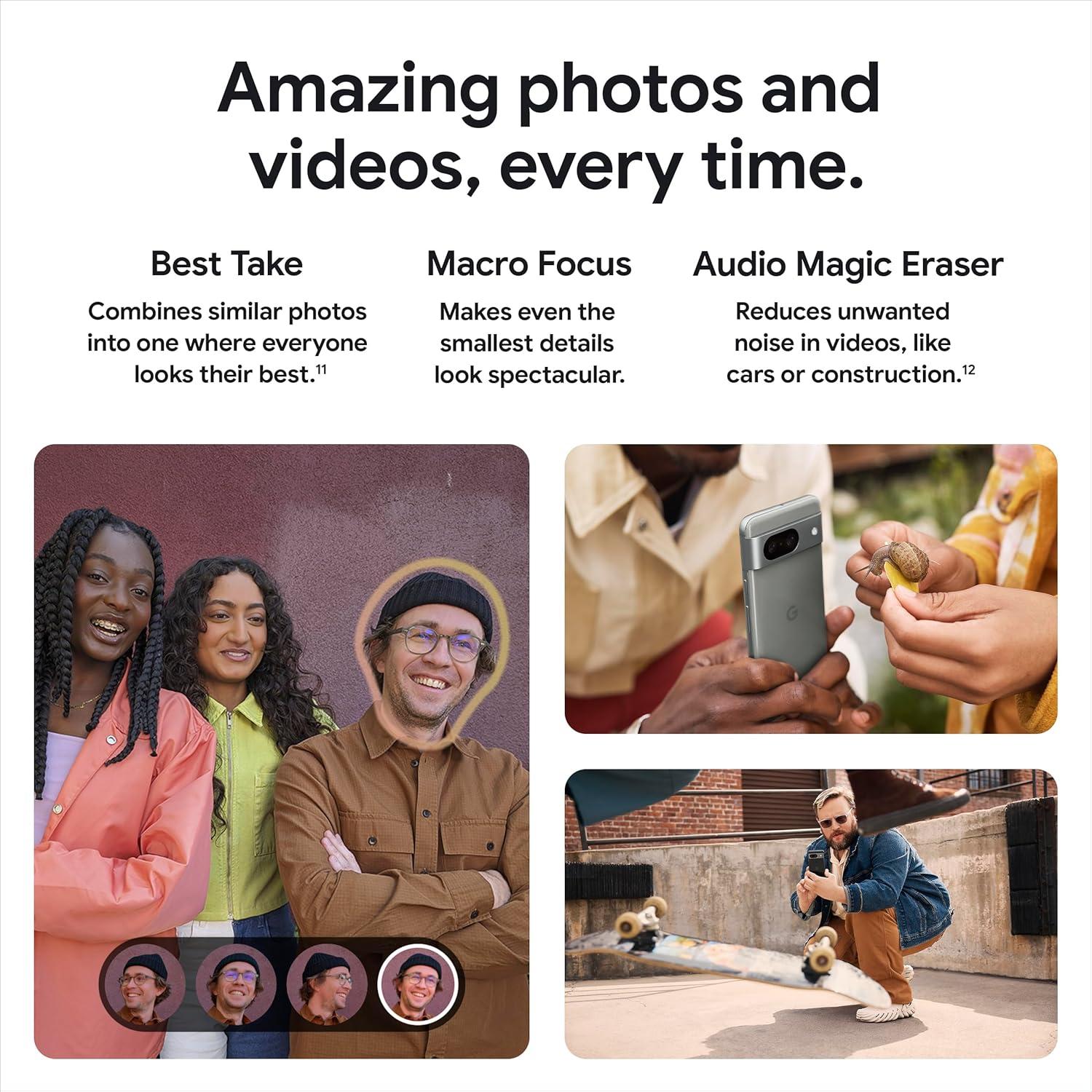 Google Pixel 8 - Teléfono Android 5G 128 GB Rosa