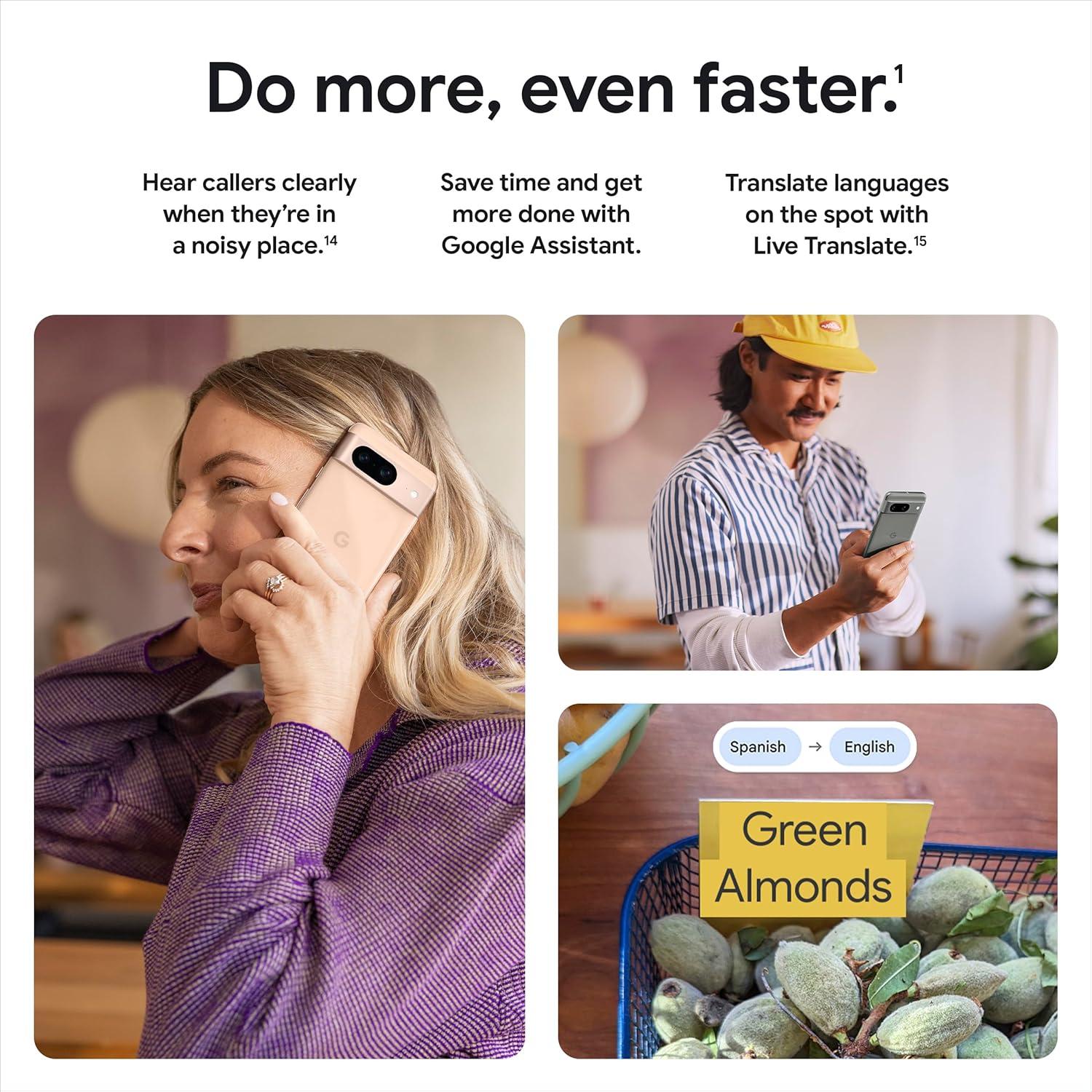 Google Pixel 8 - Teléfono Android 5G 128 GB Rosa