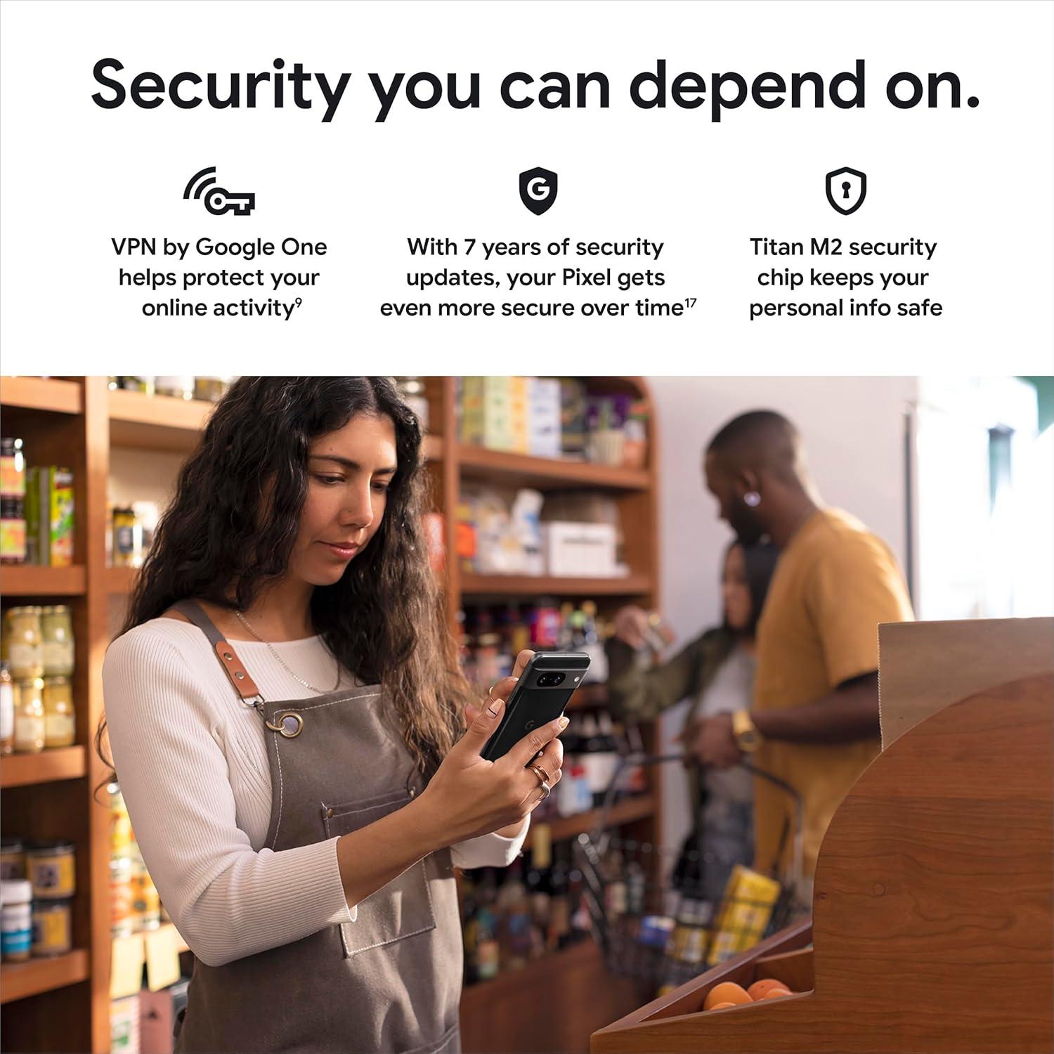 Google Pixel 8 - Teléfono Android 5G 128 GB Rosa