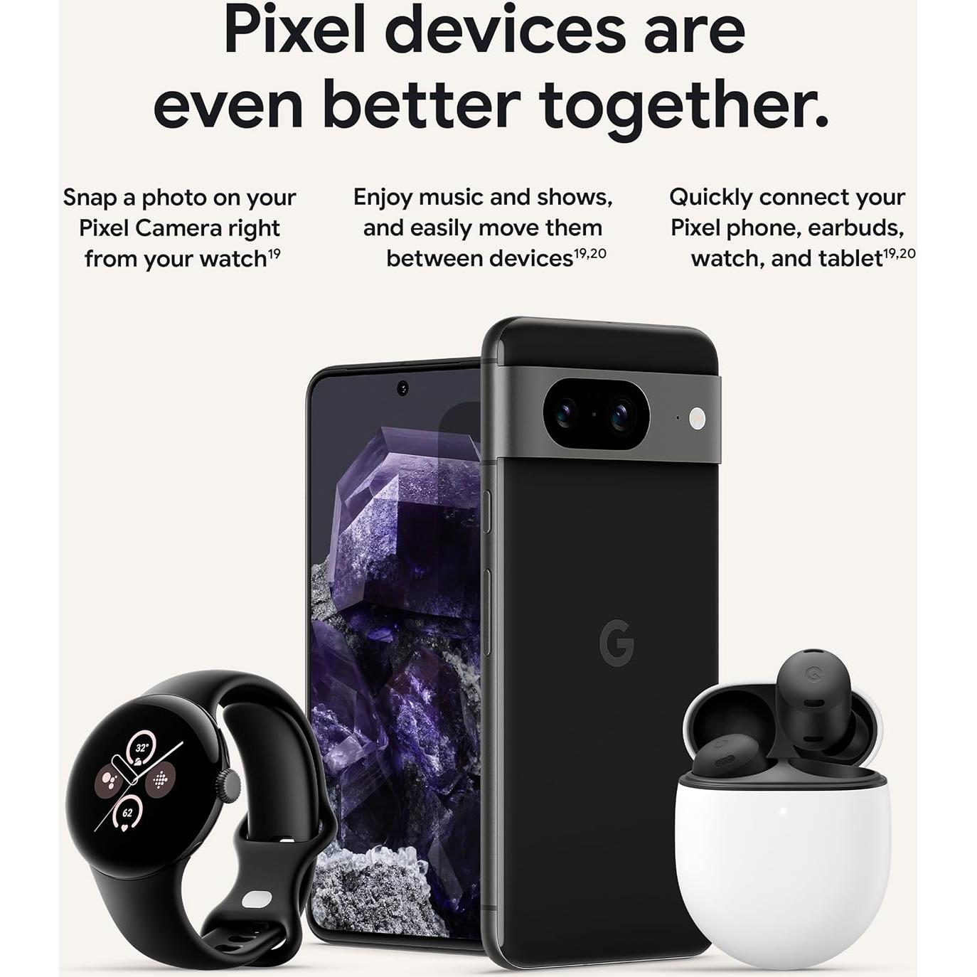 Google Pixel 8 - Teléfono Android 5G 128 GB Rosa