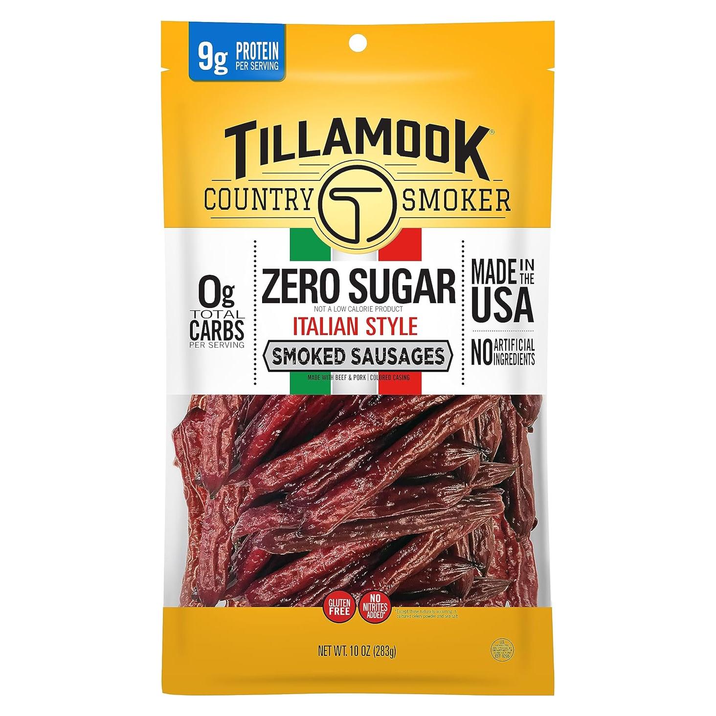 Salchichas Ahumadas Sin Azúcar Tillamook 10 oz Keto Italiano