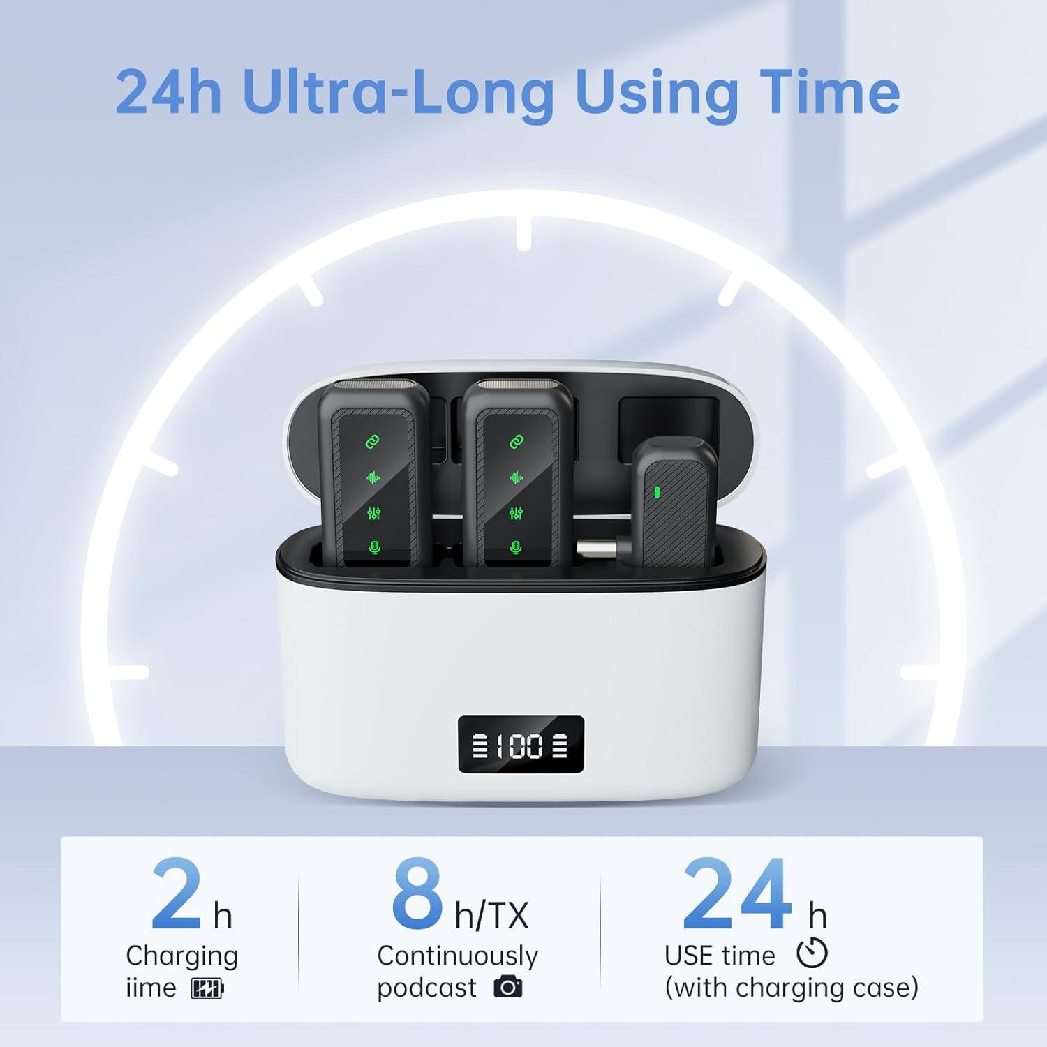 Micrófono Inalámbrico Clip-on Realmoon MPS-8RPRO 48KHz