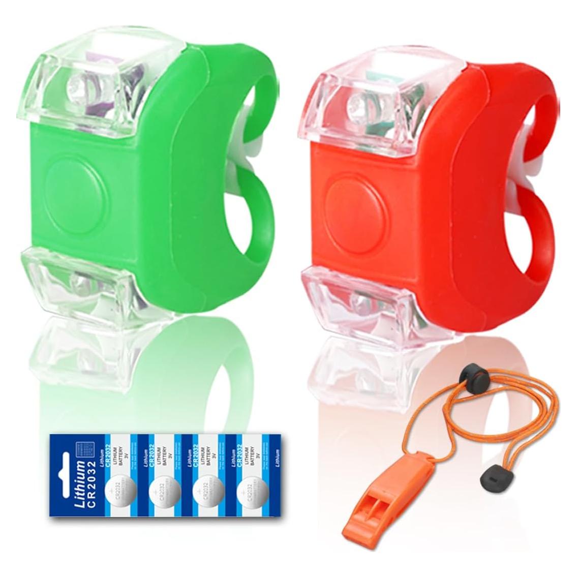 Luces de Navegación Botepon Rojas y Verdes para Kayak