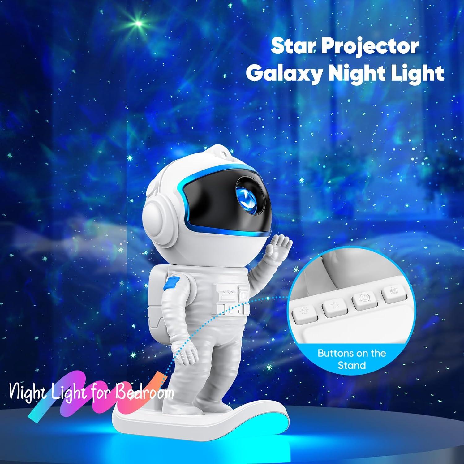 Proyector de Estrellas Ase, Luz Nocturna Galáctica Azul