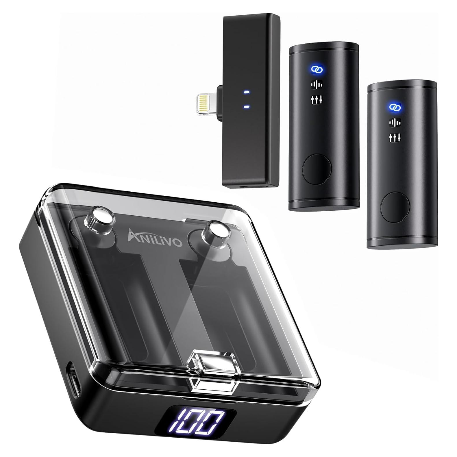 Micrófono Lavalier Inalámbrico Anilivo M5S para iPhone