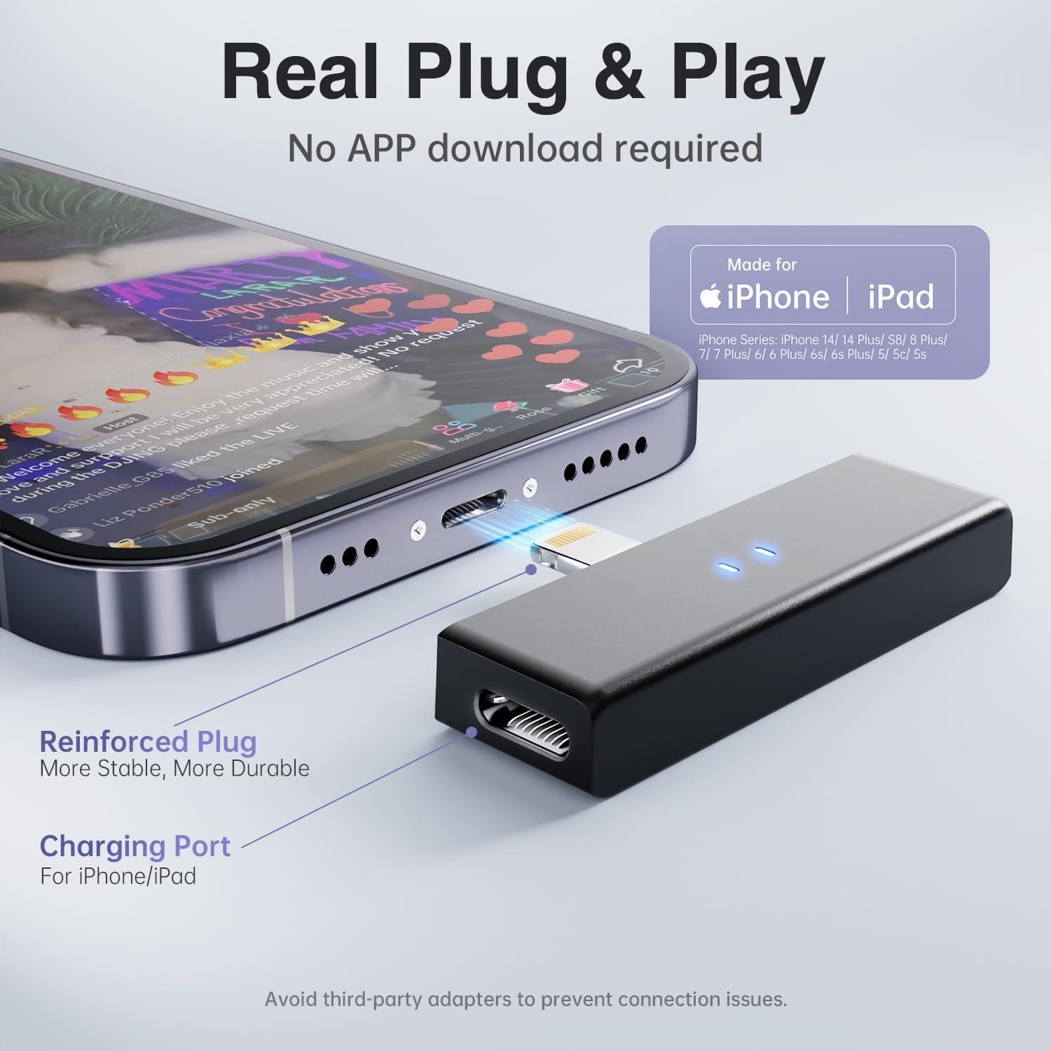 Micrófono Lavalier Inalámbrico Anilivo M5S para iPhone