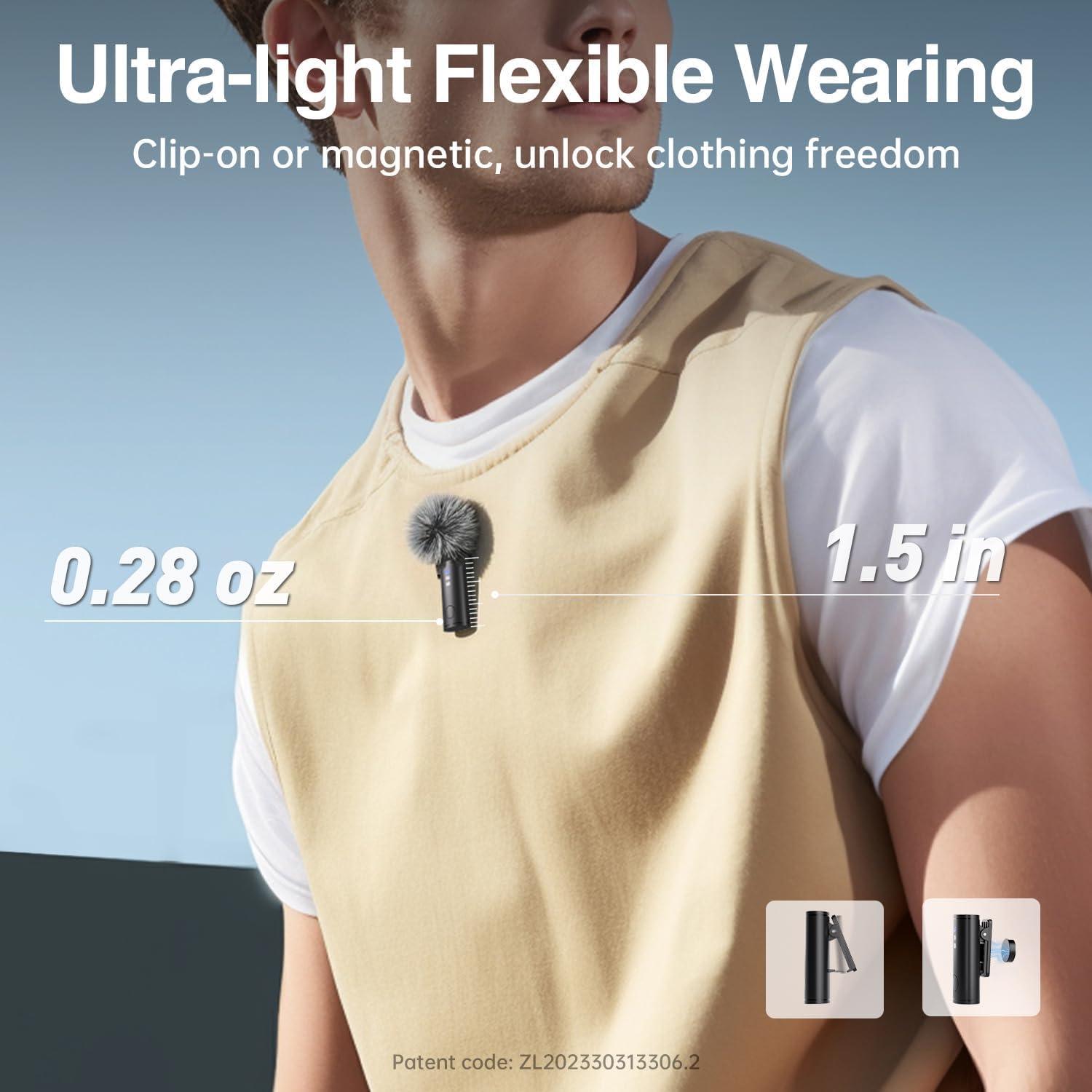 Micrófono Lavalier Inalámbrico Anilivo M5S para iPhone