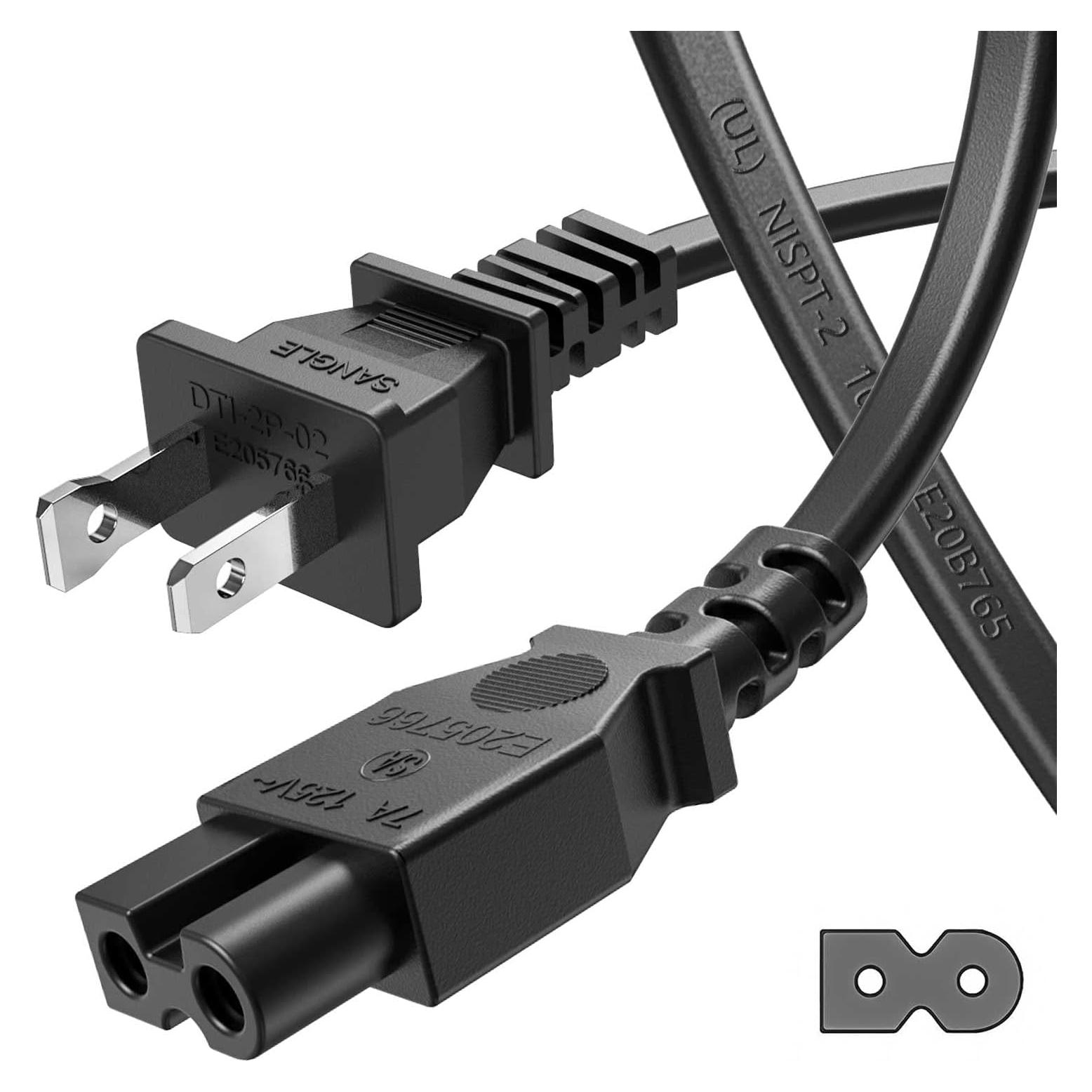 Cable de Alimentación para Máquina de Coser Brother 1.83m