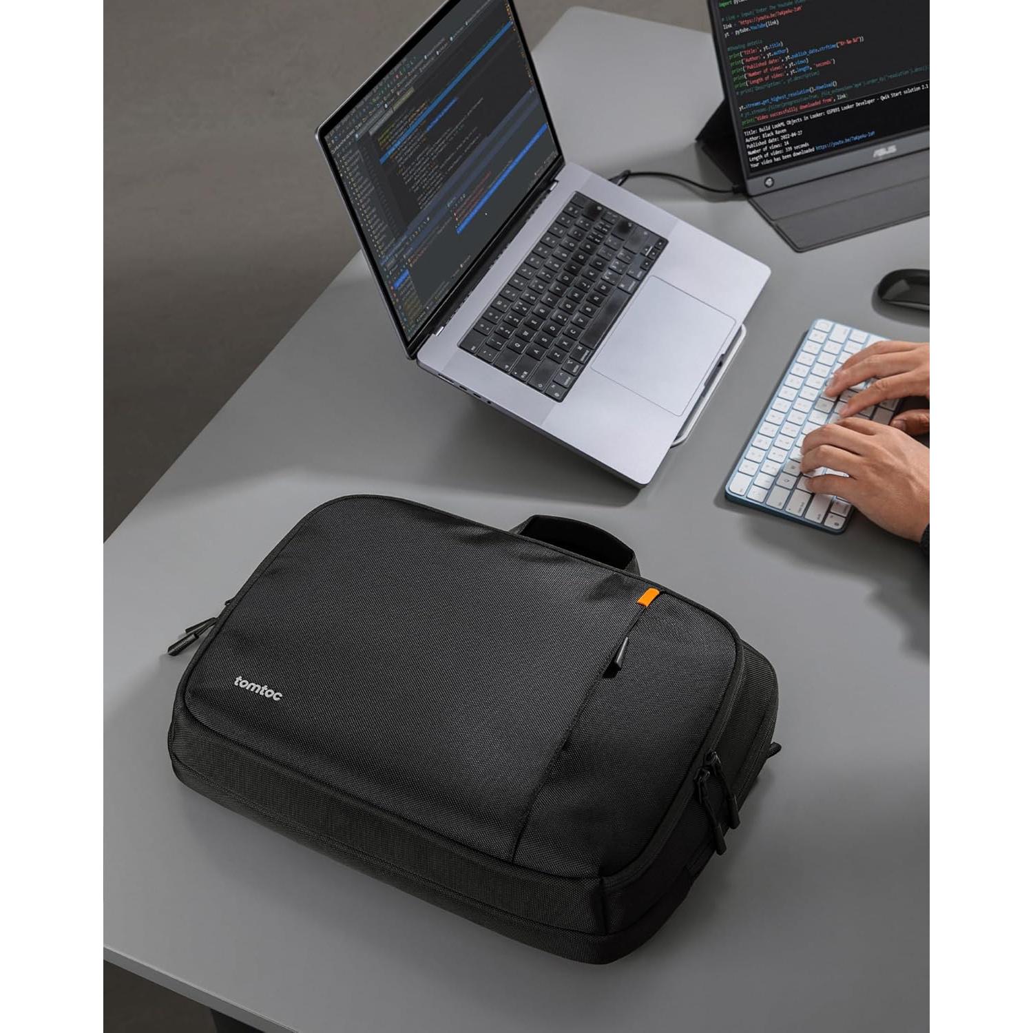 Maletín tomtoc para laptop 15.6" y monitor portátil