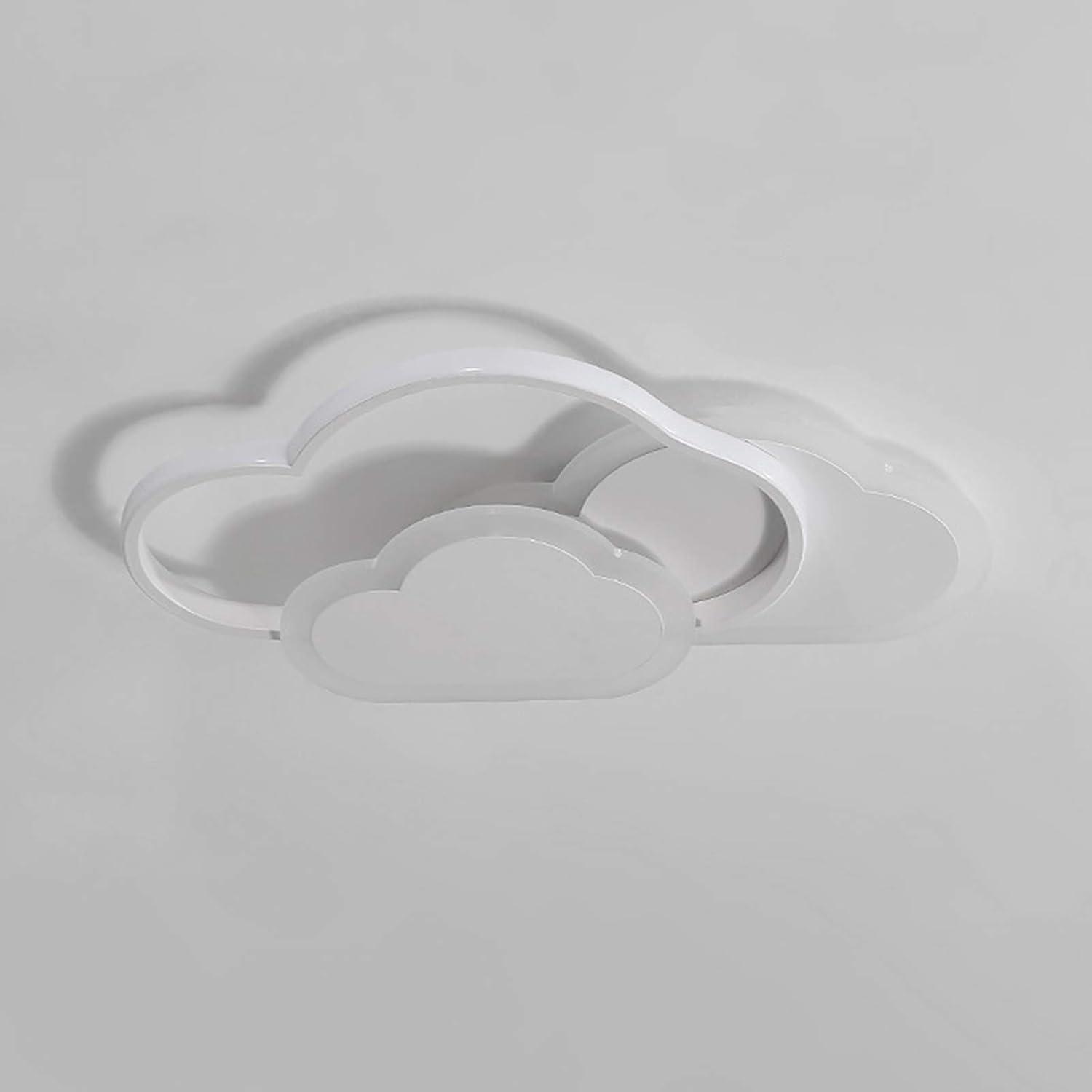 Cloud LED Ceiling Lamp, 22" Dimmable Acrylic Lamp for Living Room, Children's Room, Bedroom, Modern Minimalist Ceiling Light