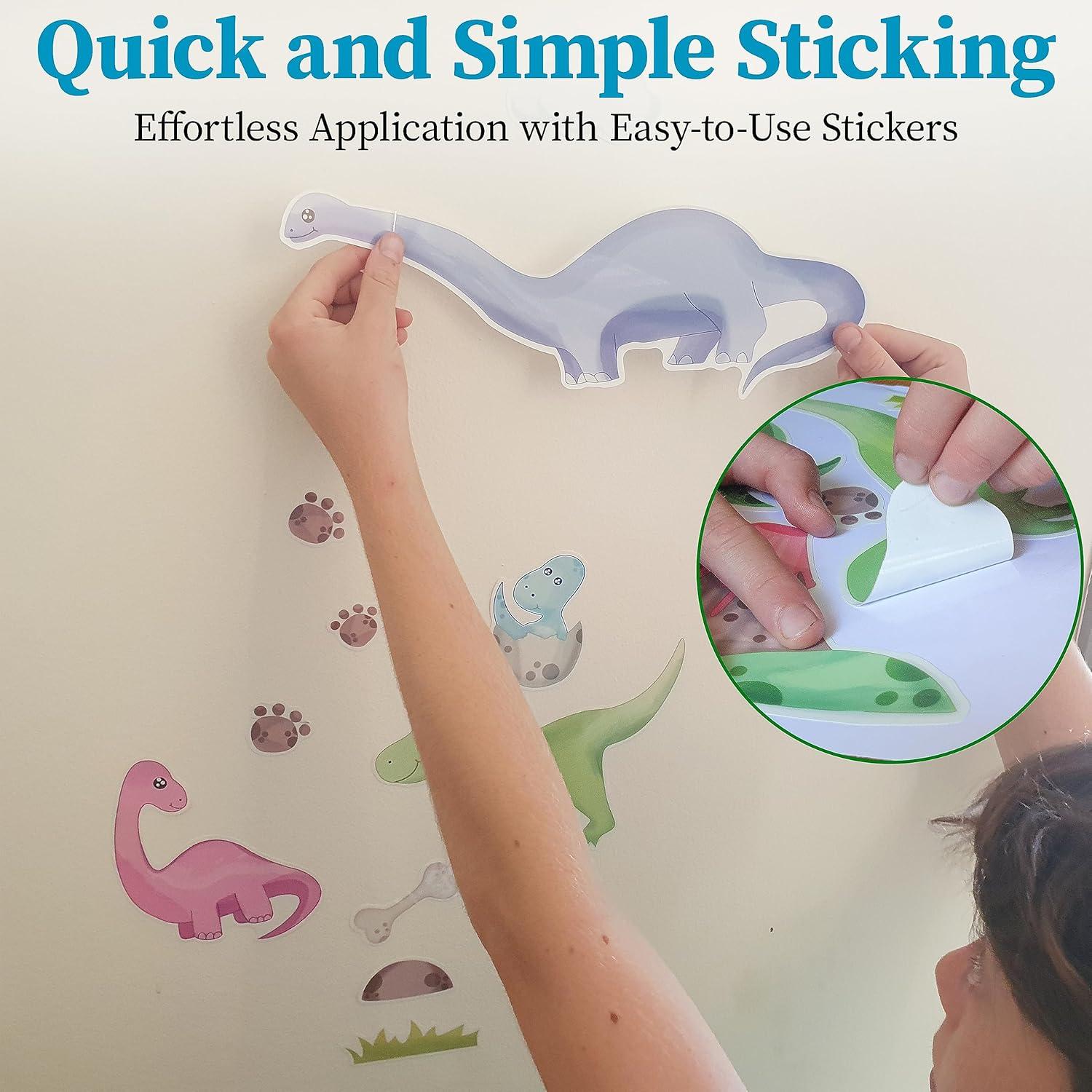 Calcomanías de Pared Dinosaurios Brillantes Liderstar