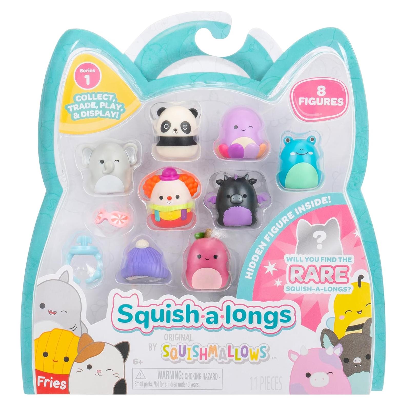 Squish-a-longs Jazwares Paquete de 8 Mini-Squish 2,54 cm