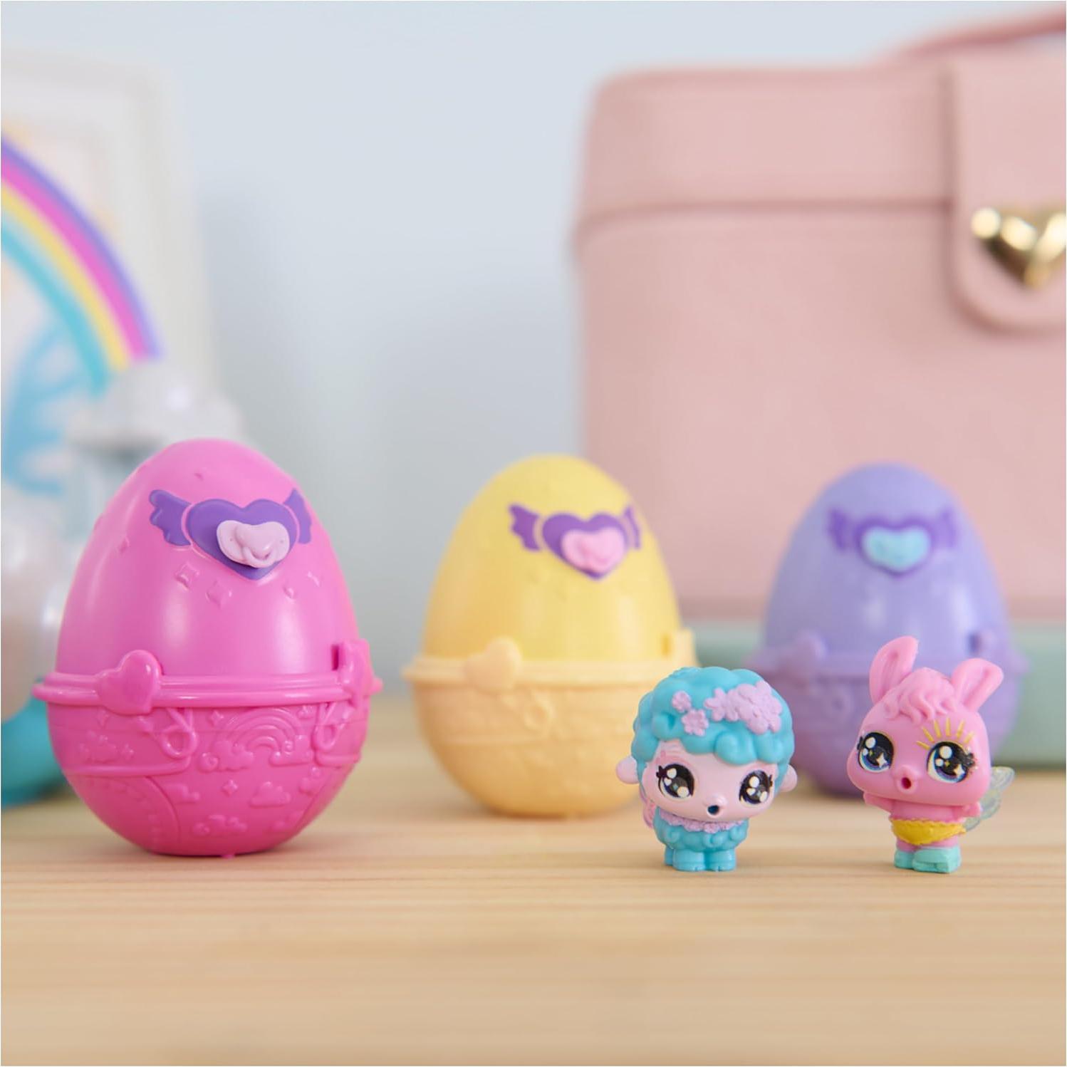 Cesta de Primavera Hatchimals Alive con 6 Figuras y Huevos