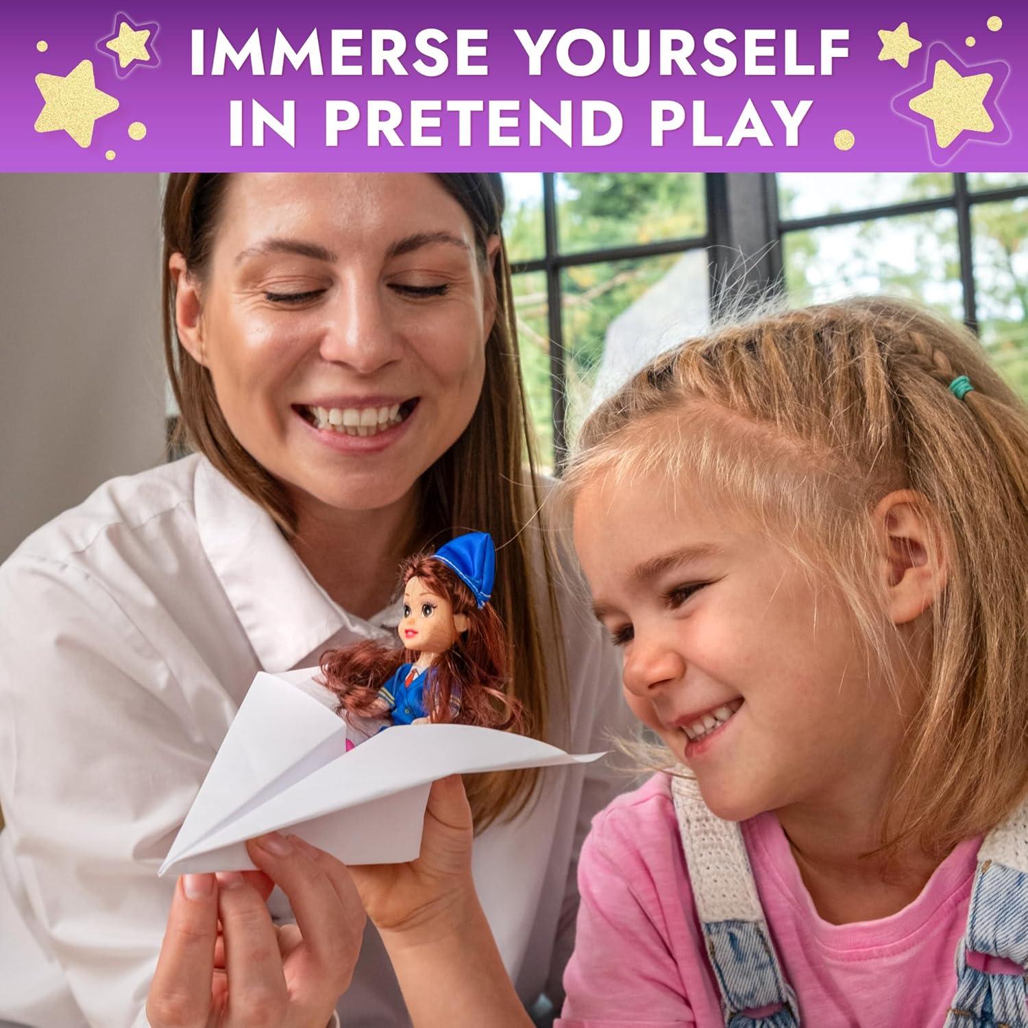 Juego de Muñecas de Carrera TOMLEON - 6 Profesiones Educativas