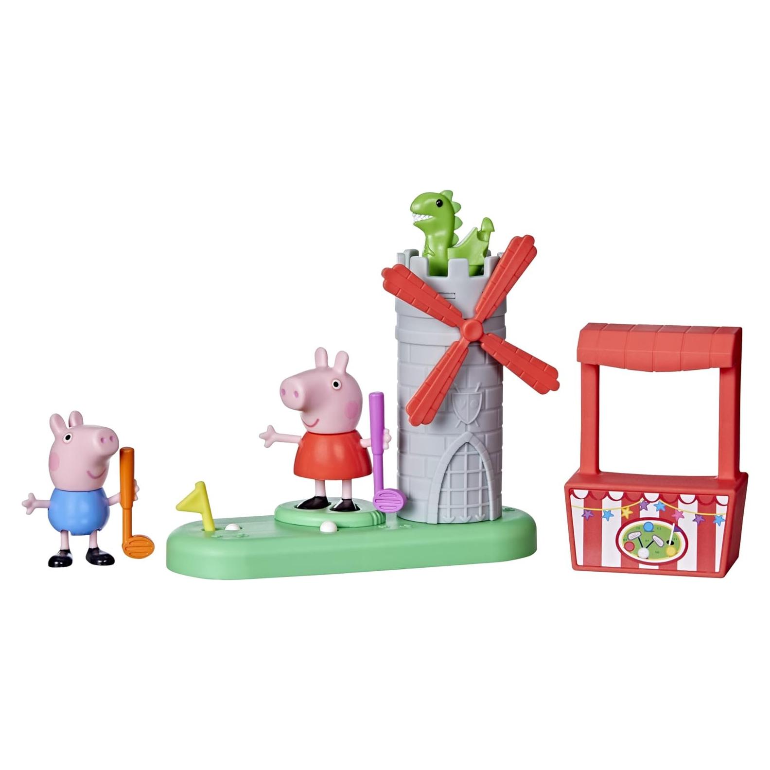 Mini Golf Peppa Pig Hasbro con Figuras y Molino Giratorio