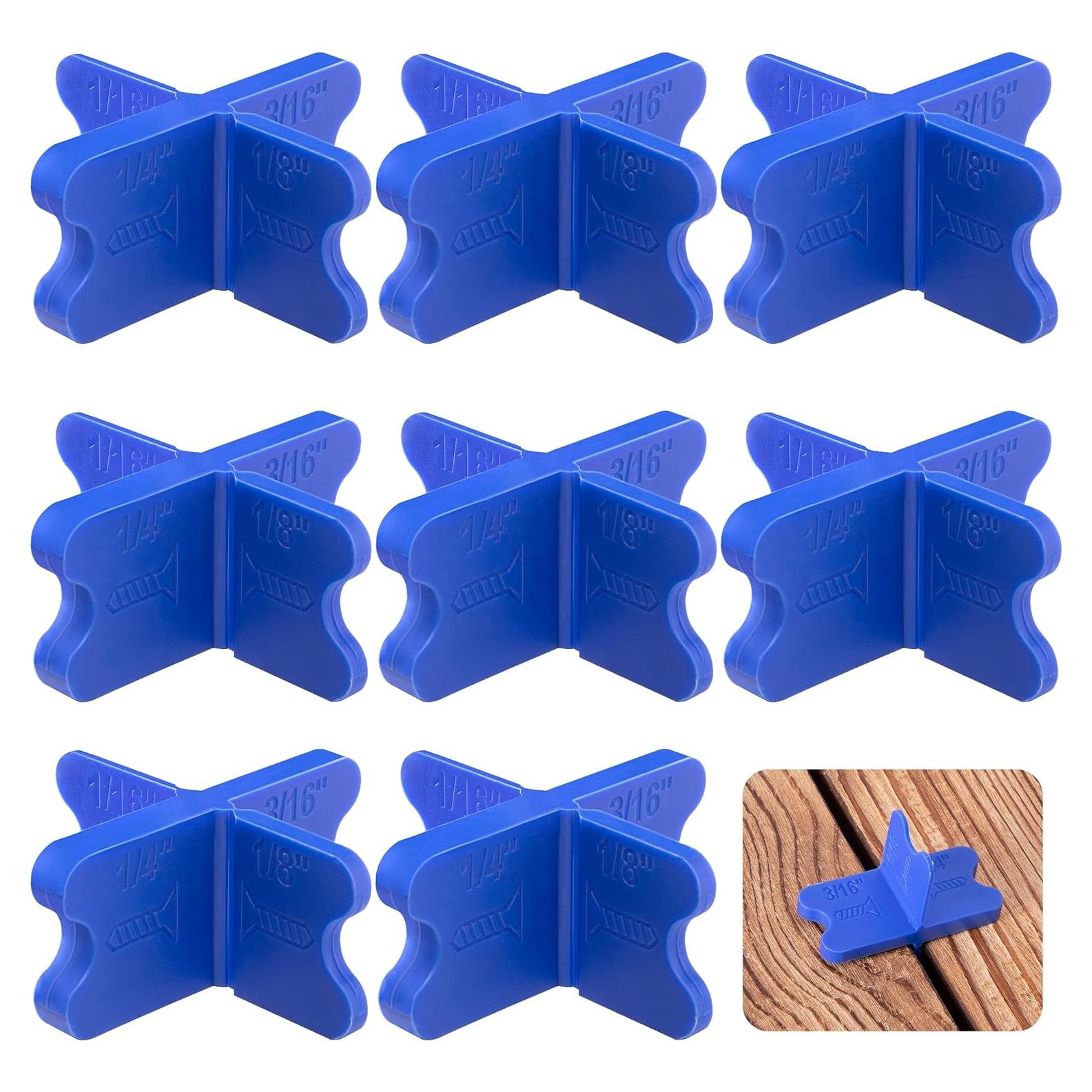 Juego de 8 Espaciadores de Deck Nkiy Quen ABS Azul 1.59-6.35 mm