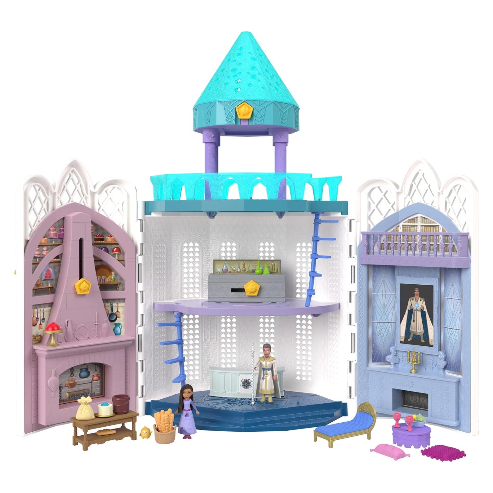 Casa de Muñecas Castillo Rosas Mattel Disney Wish 20 Accesorios