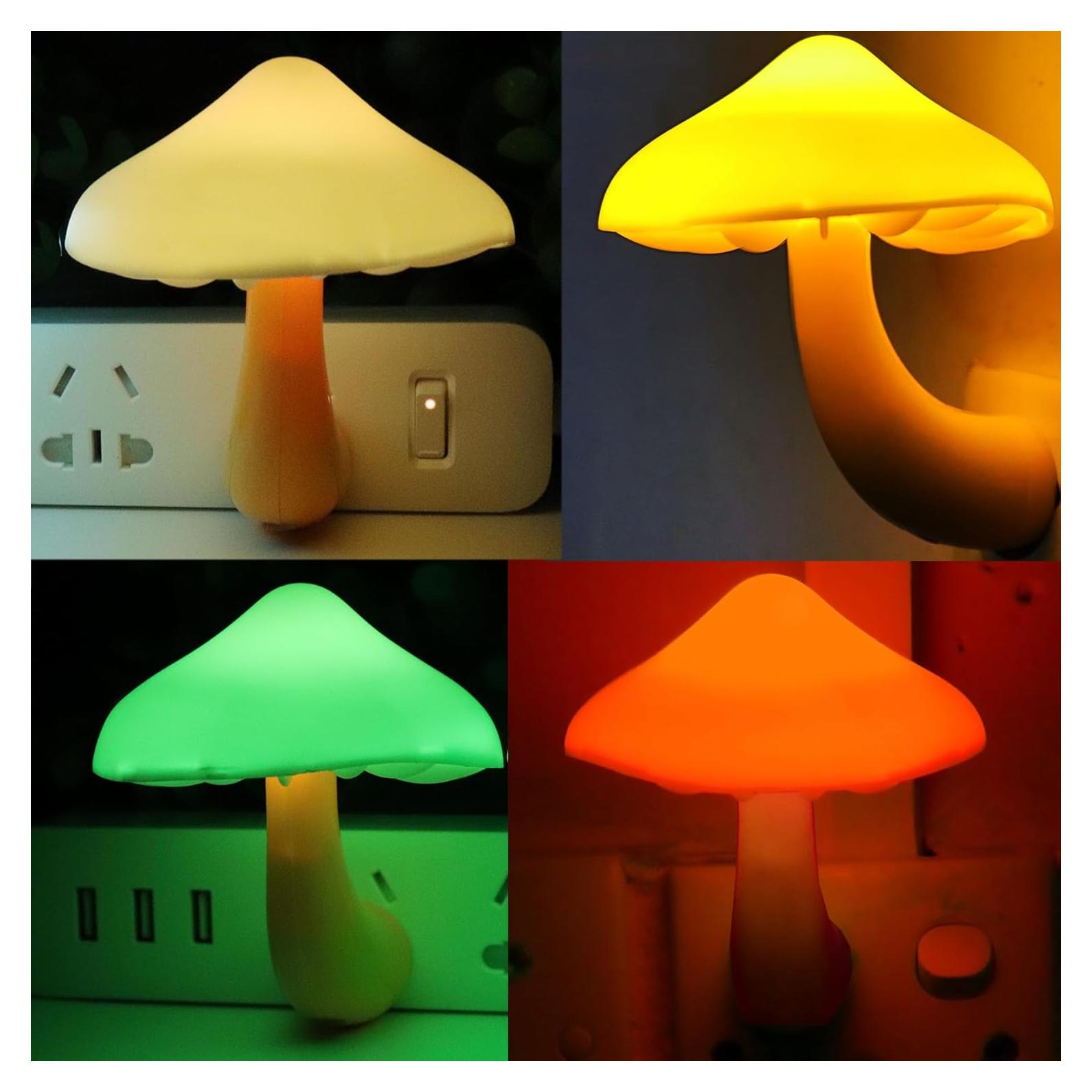 Luz Nocturna Enchufable AUSAYE 4 Pack LED Multicolor