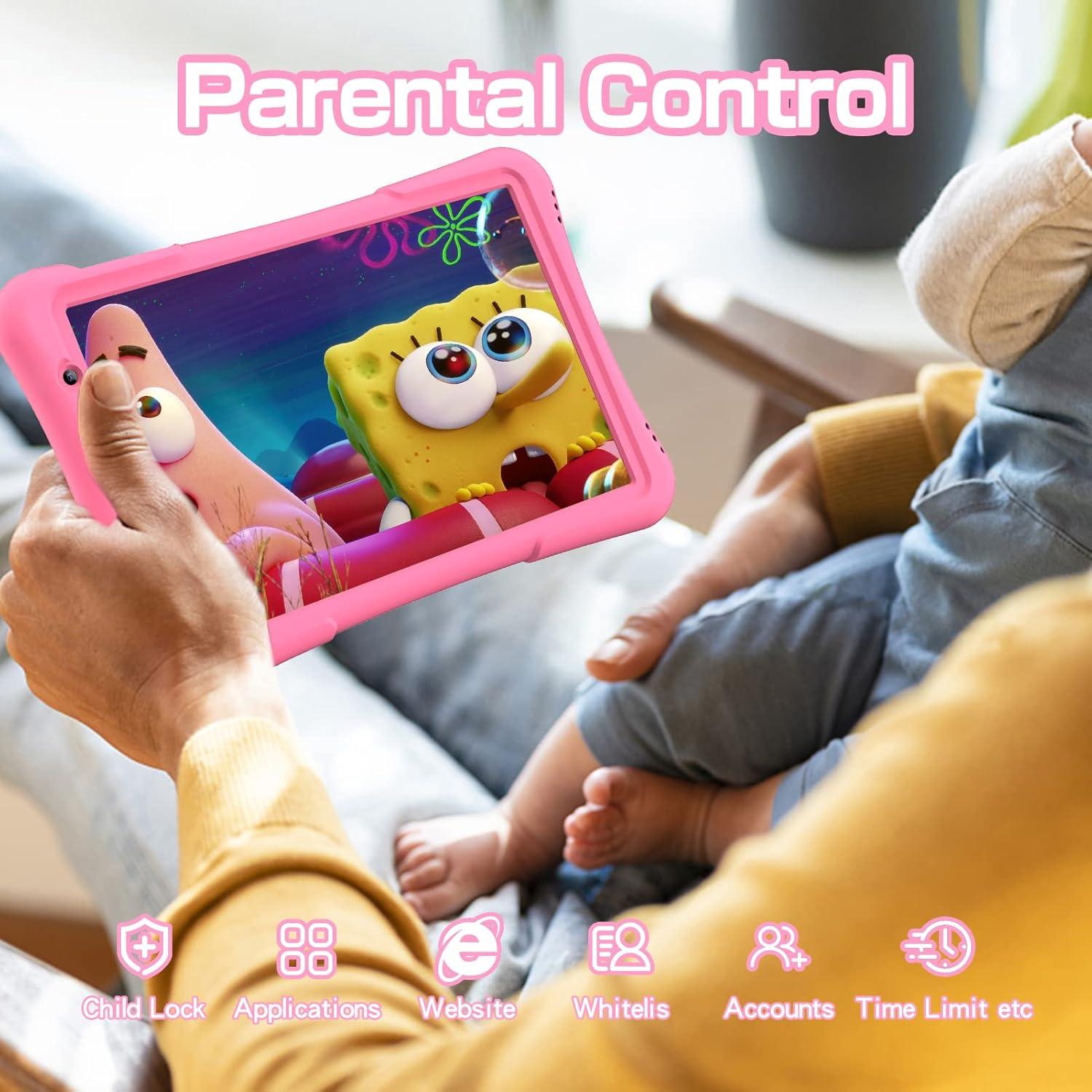 Tableta PRITOM TAB 10 para Niños 10" Android 12 Rosa