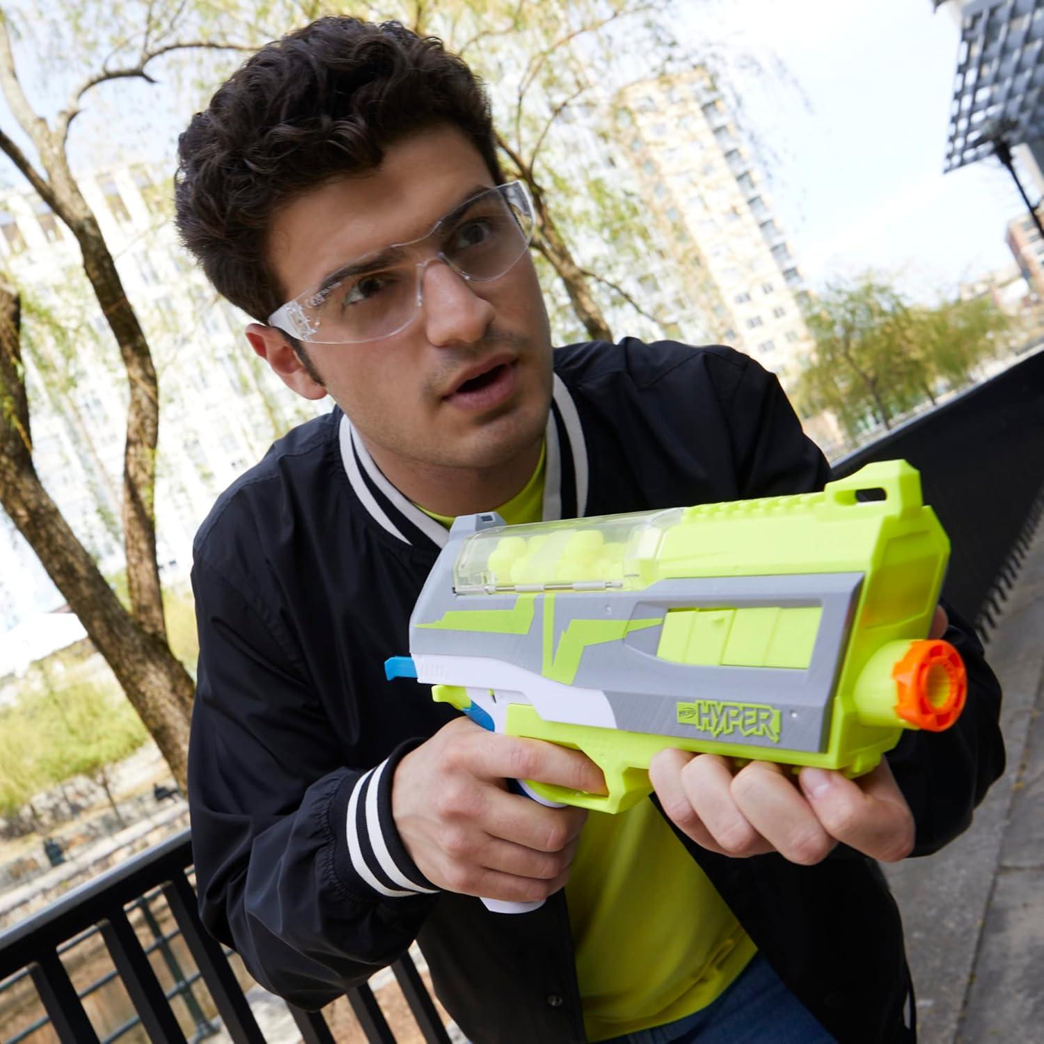 Blaster Nerf Hyper Impulse-40 con 30 Rondas y Gafas