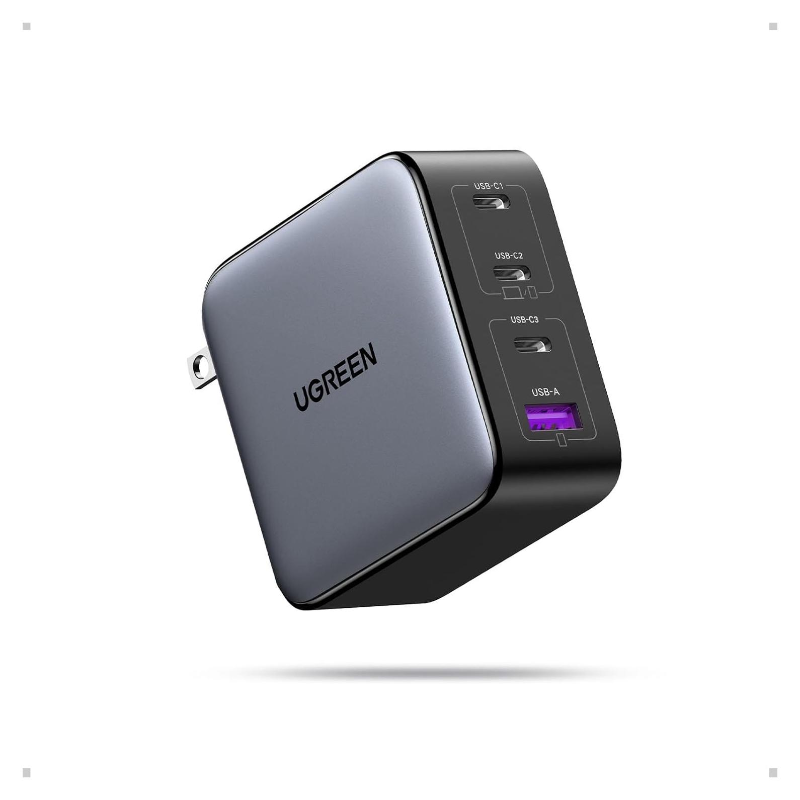 Cargador USB C UGREEN 100W 4 Puertos GaN Compacto