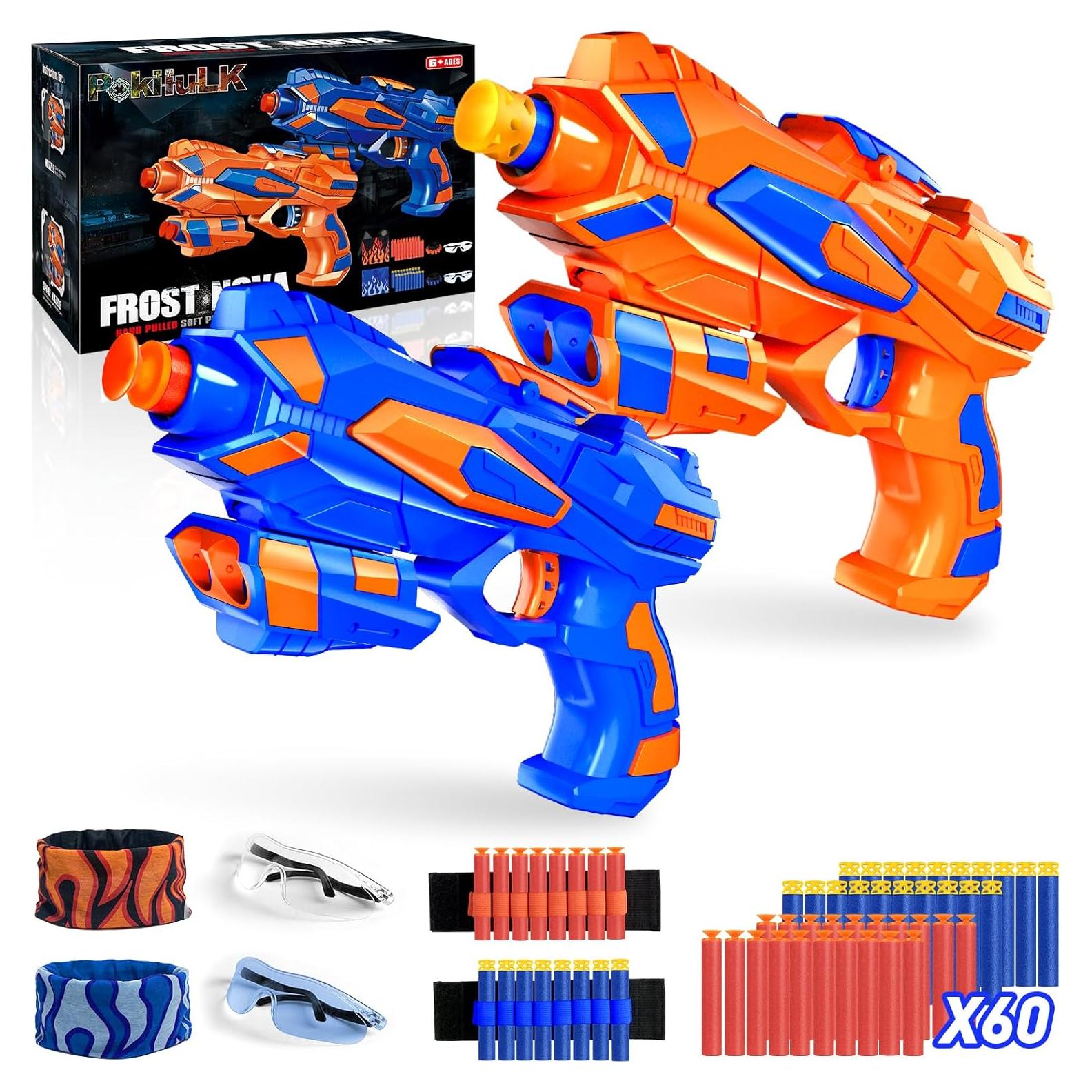 Juego de Pistolas de Blaster de Espuma Pokiiulk - 2 Unidades