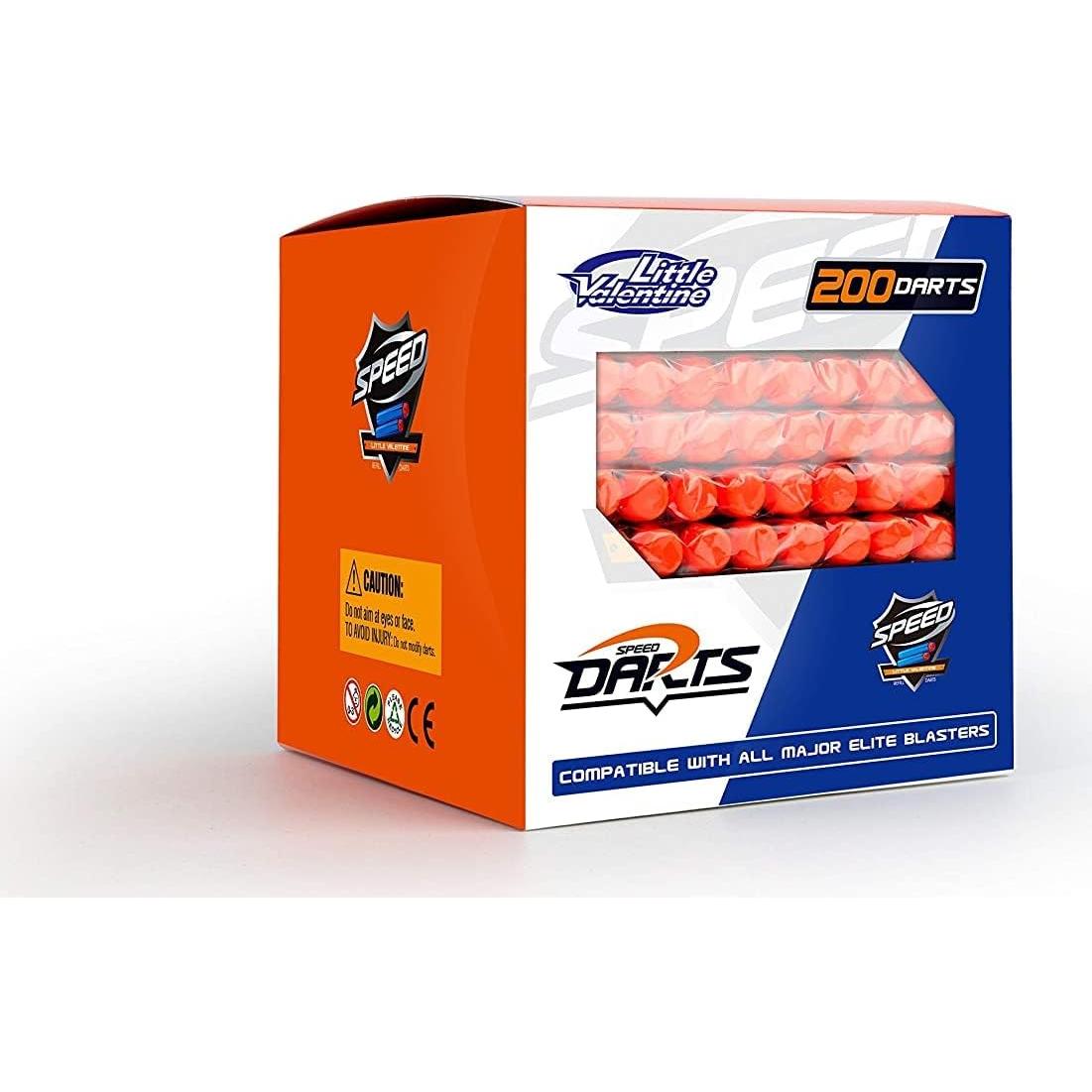 Balas de Dardo Pequeño San Valentín 200 Unidades Azul Naranja