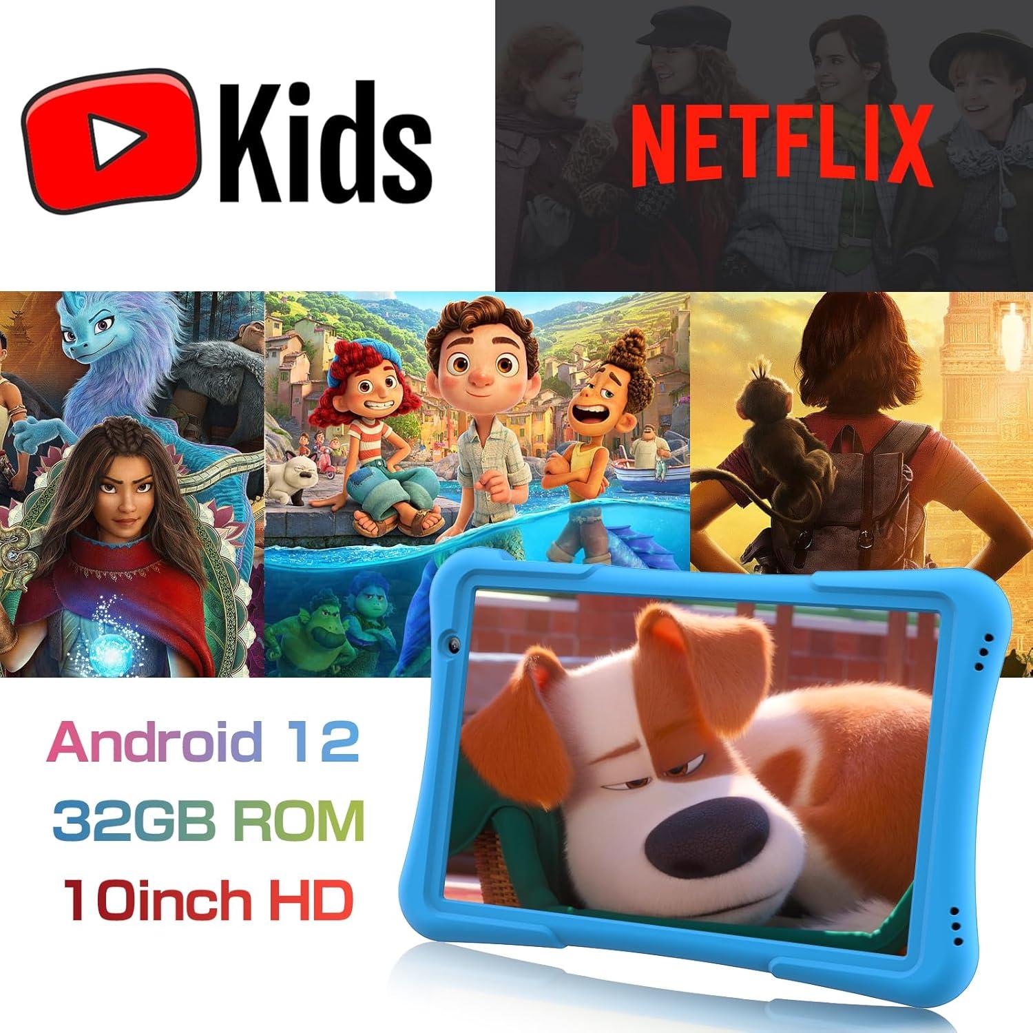 Tableta PRITOM TAB 10 para Niños 10.1" Android 12 32GB
