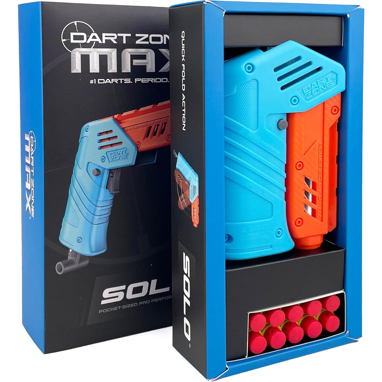 Dart Zone Max Solo Pro Blaster de Dardos de Espuma 10 Dardos