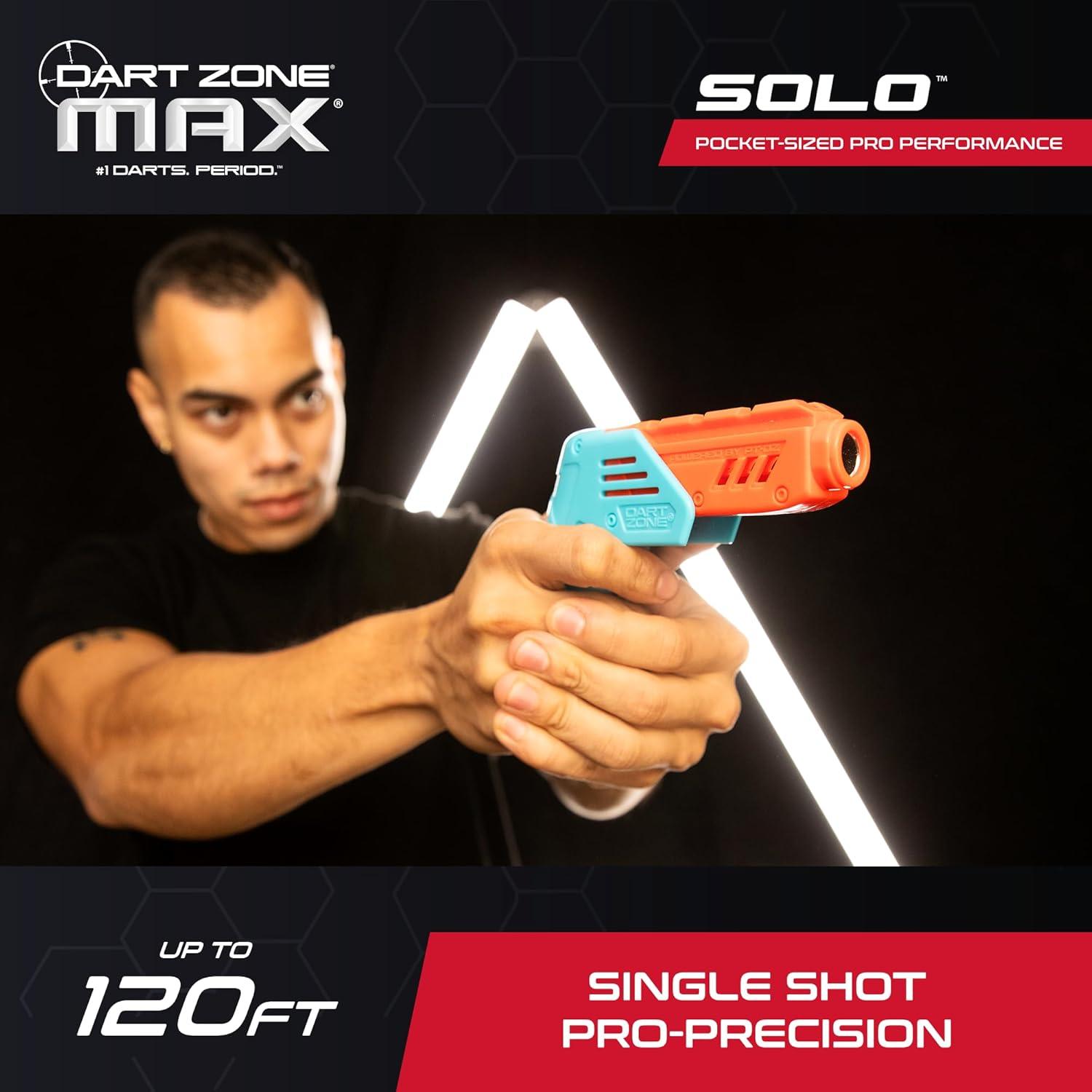 Dart Zone Max Solo Pro Blaster de Dardos de Espuma 10 Dardos