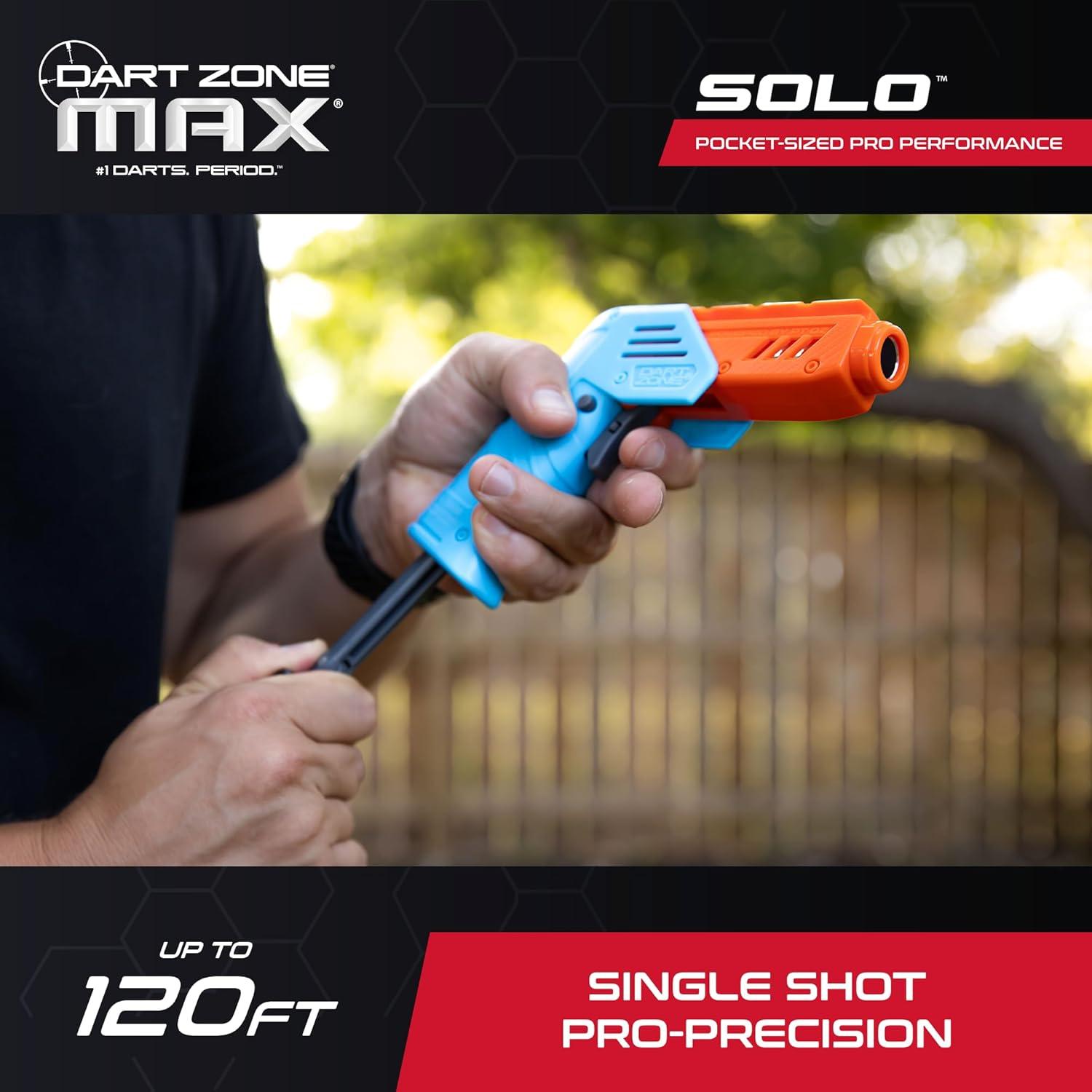Dart Zone Max Solo Pro Blaster de Dardos de Espuma 10 Dardos