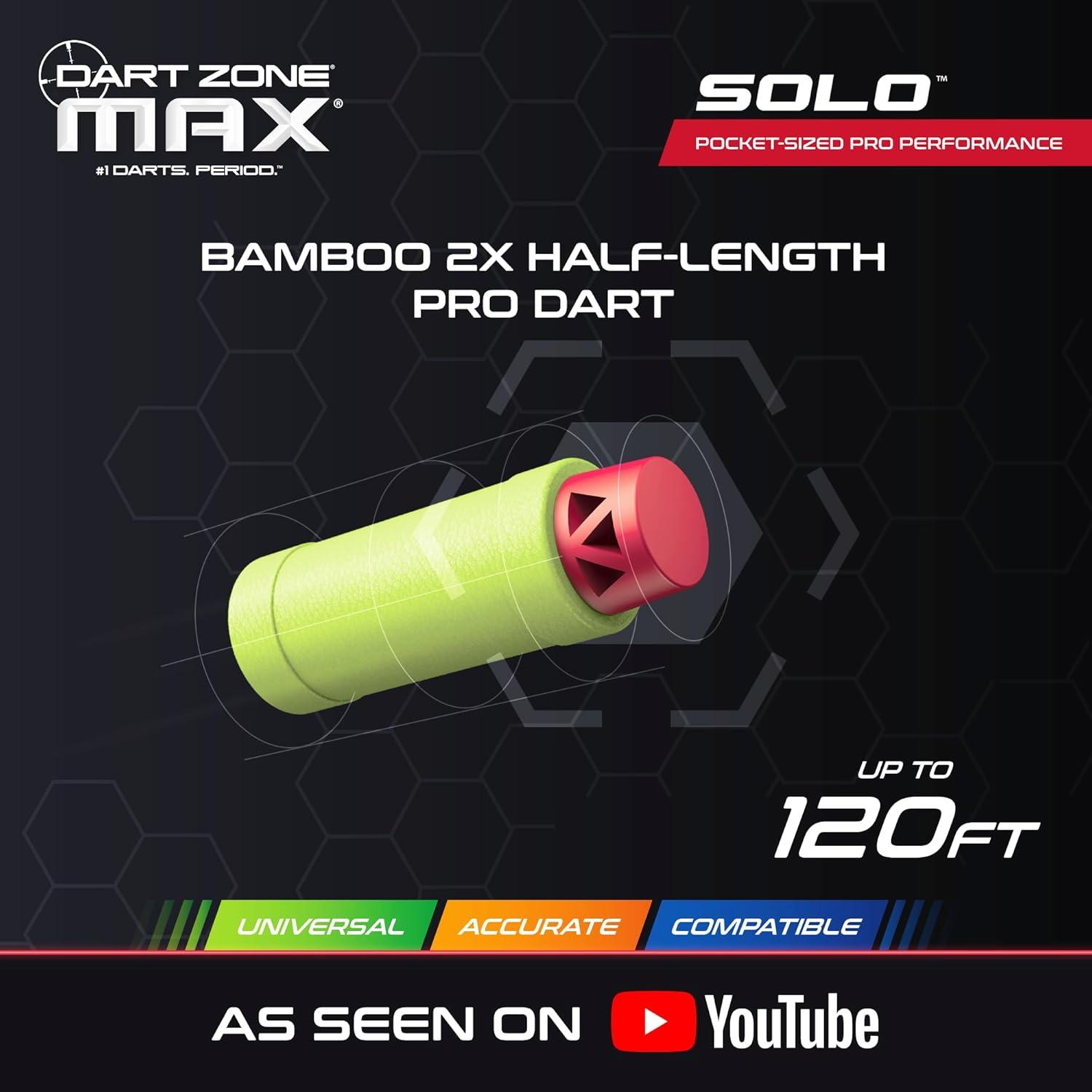 Dart Zone Max Solo Pro Blaster de Dardos de Espuma 10 Dardos