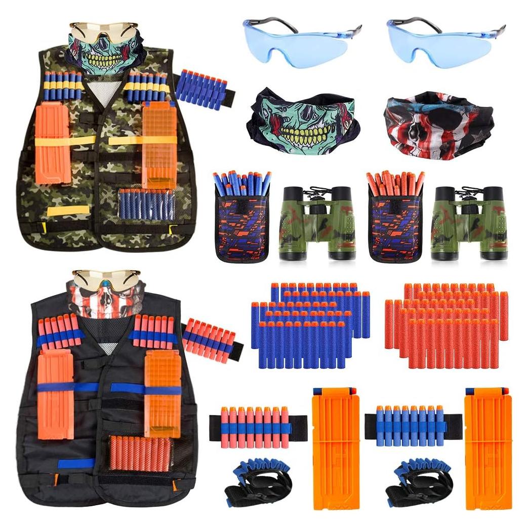 Kit Chaleco Táctico AILUKI para Niños con Dardos y Más