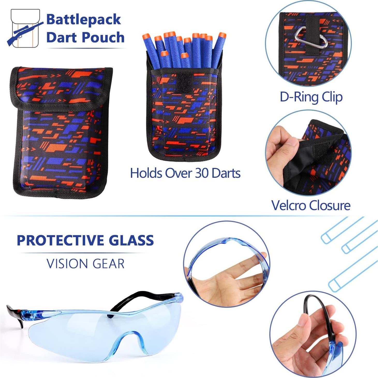 Chaleco Táctico Taiker para Nerf - 2 Paquetes con Accesorios