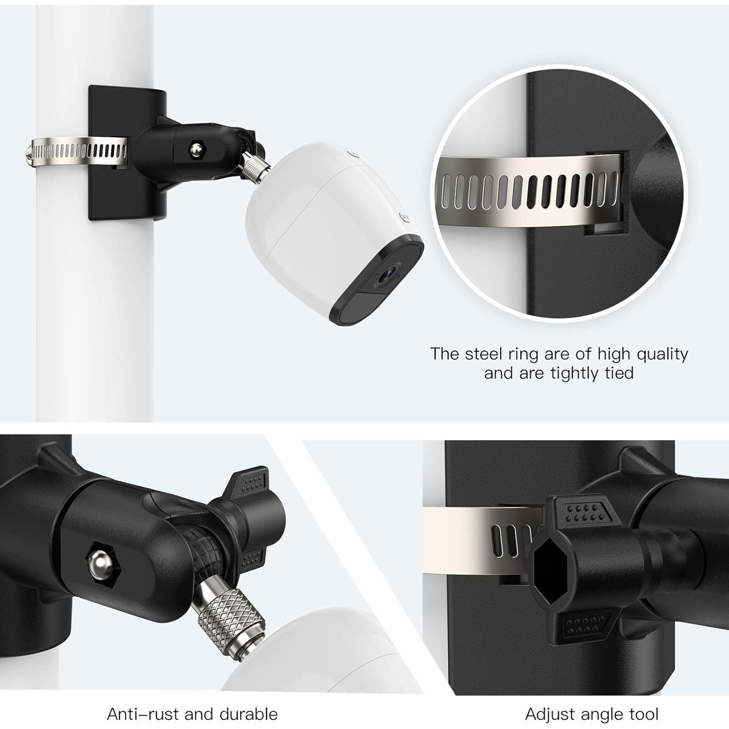 Soporte Universal para Montaje en Poste Koroao - Negro