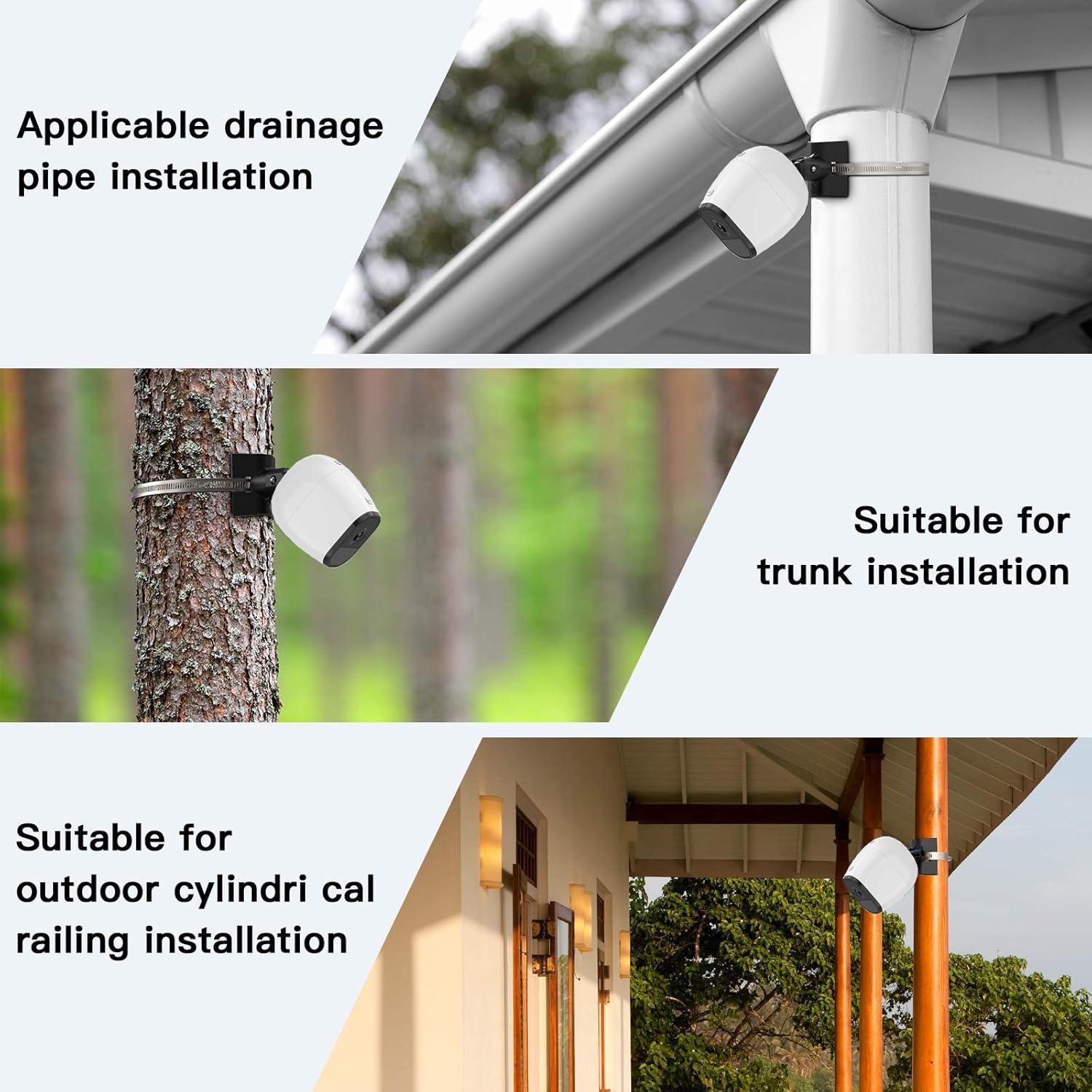 Soporte Universal para Montaje en Poste Koroao - Negro