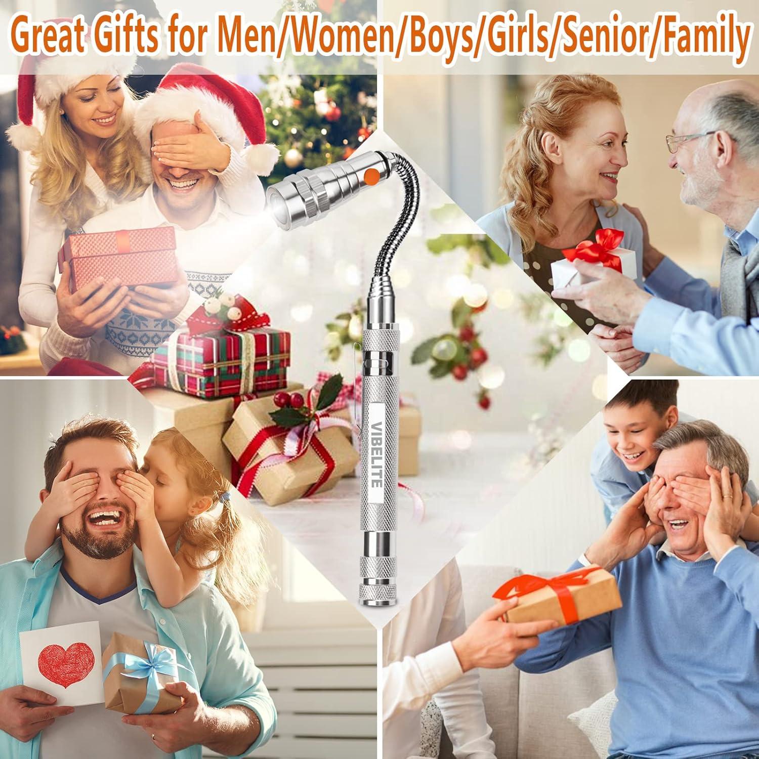 Linterna Magnética Telescópica VIBELITE 200 Lúmenes Plata