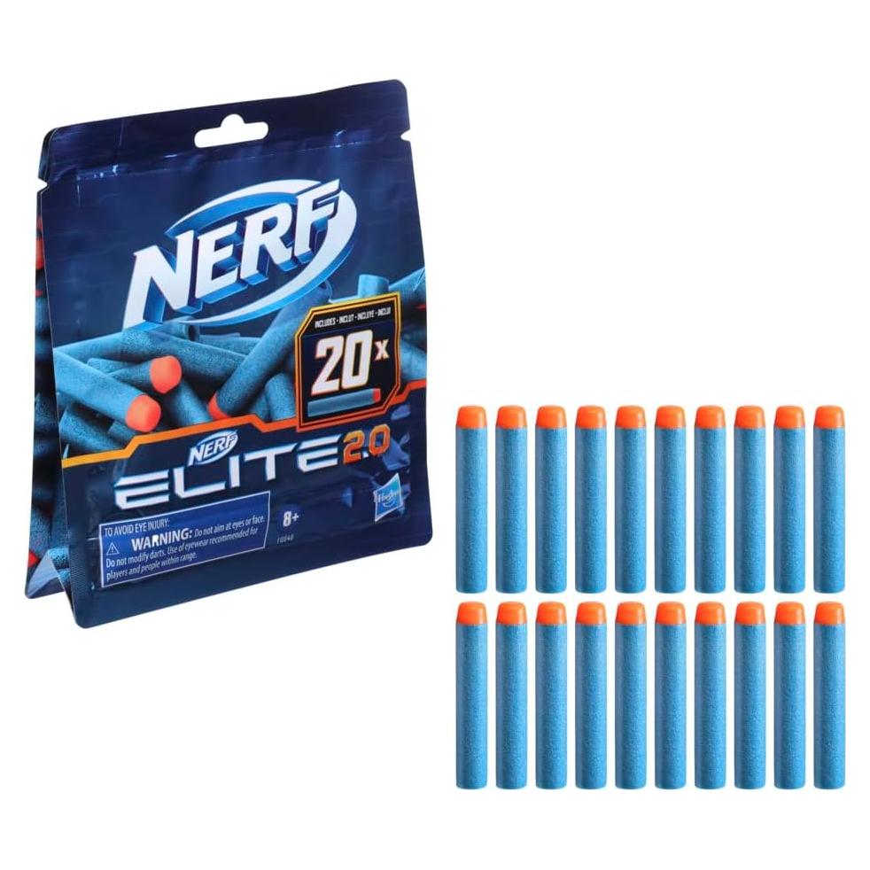 Paquete de Recarga Nerf Elite 2.0 - 20 Dardos de Espuma