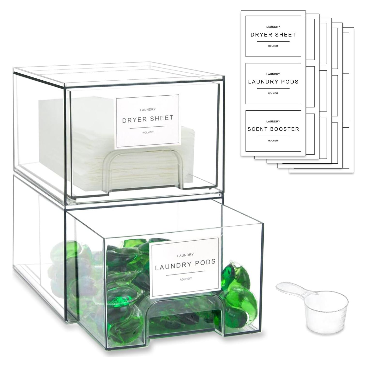 Organizadores de Almacenamiento Rolheit 2 Piezas para Lavadero