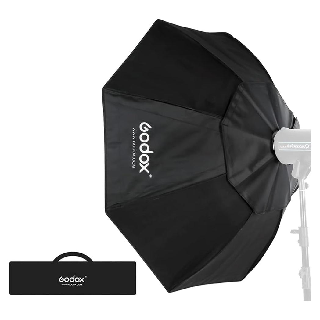 Godox Softbox Octagonal 120cm con Rejilla Panal y Montura Bowens