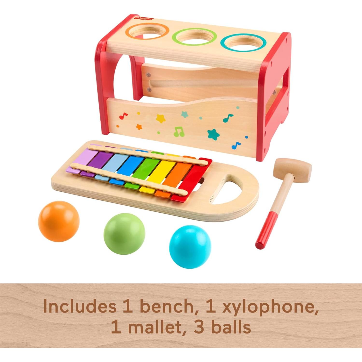 Banco de Golpeo Fisher-Price HXT88 con Xilófono 14x27cm
