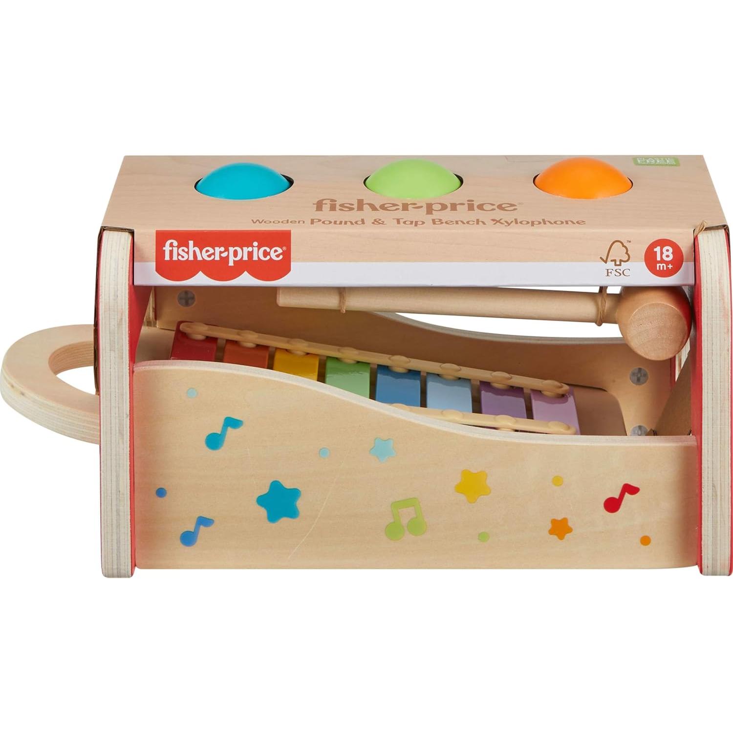 Banco de Golpeo Fisher-Price HXT88 con Xilófono 14x27cm