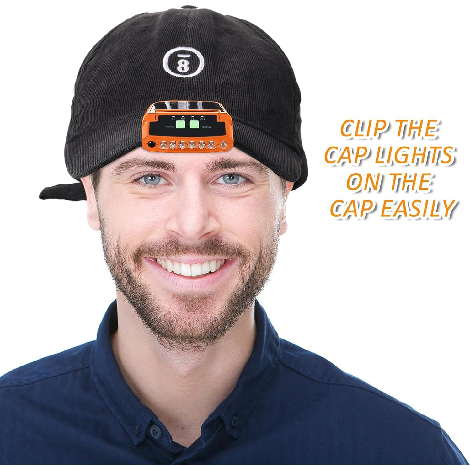 Linterna LED Clip en Gorro Mudder Recargable USB 1000 Lúmenes