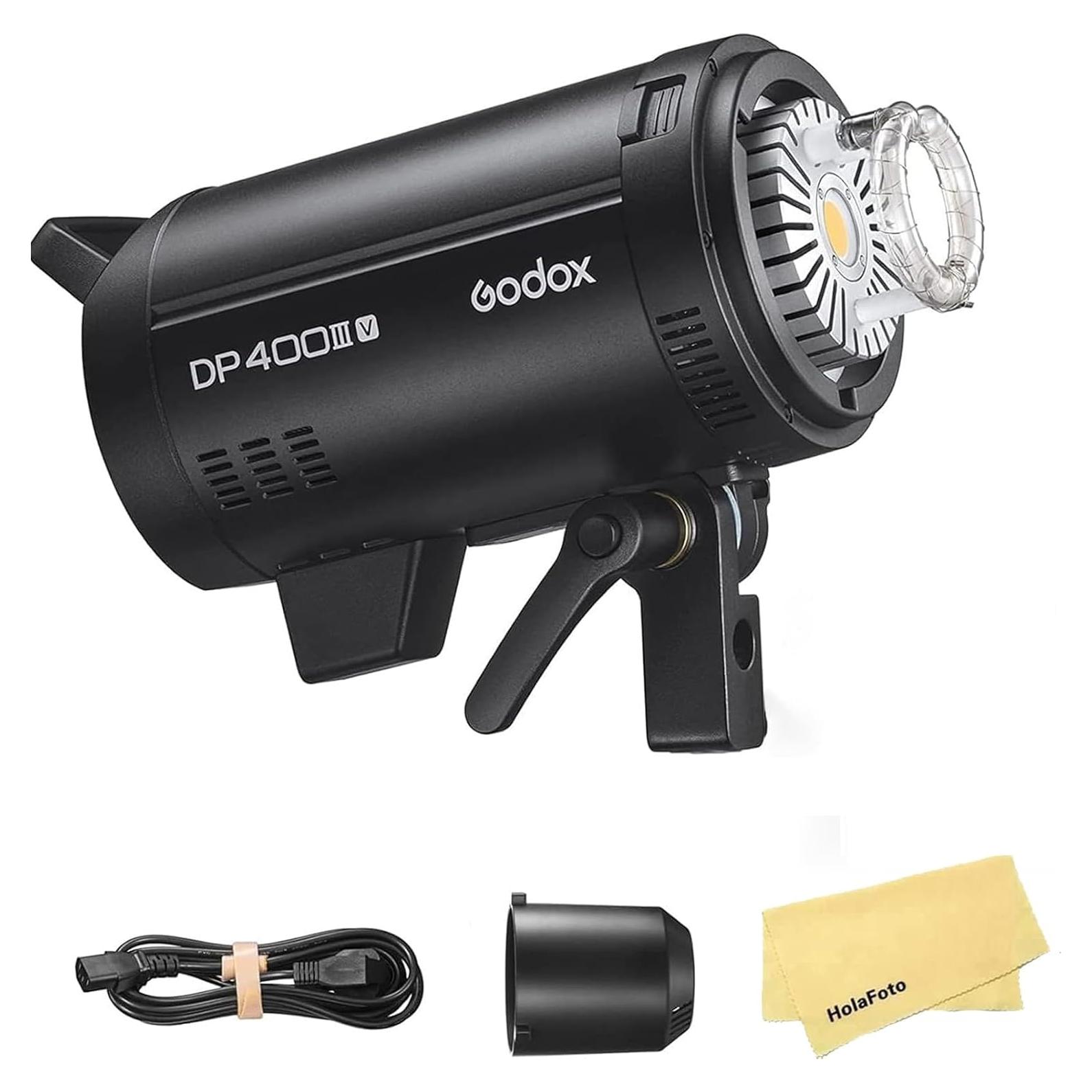Flash Estroboscópico Godox DP400III-V 400Ws con LED 30W