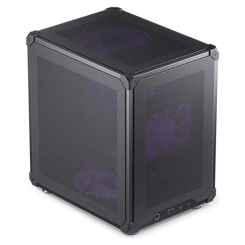 Caja de PC JONSBO C6 Negro Micro ATX Compacta Malla