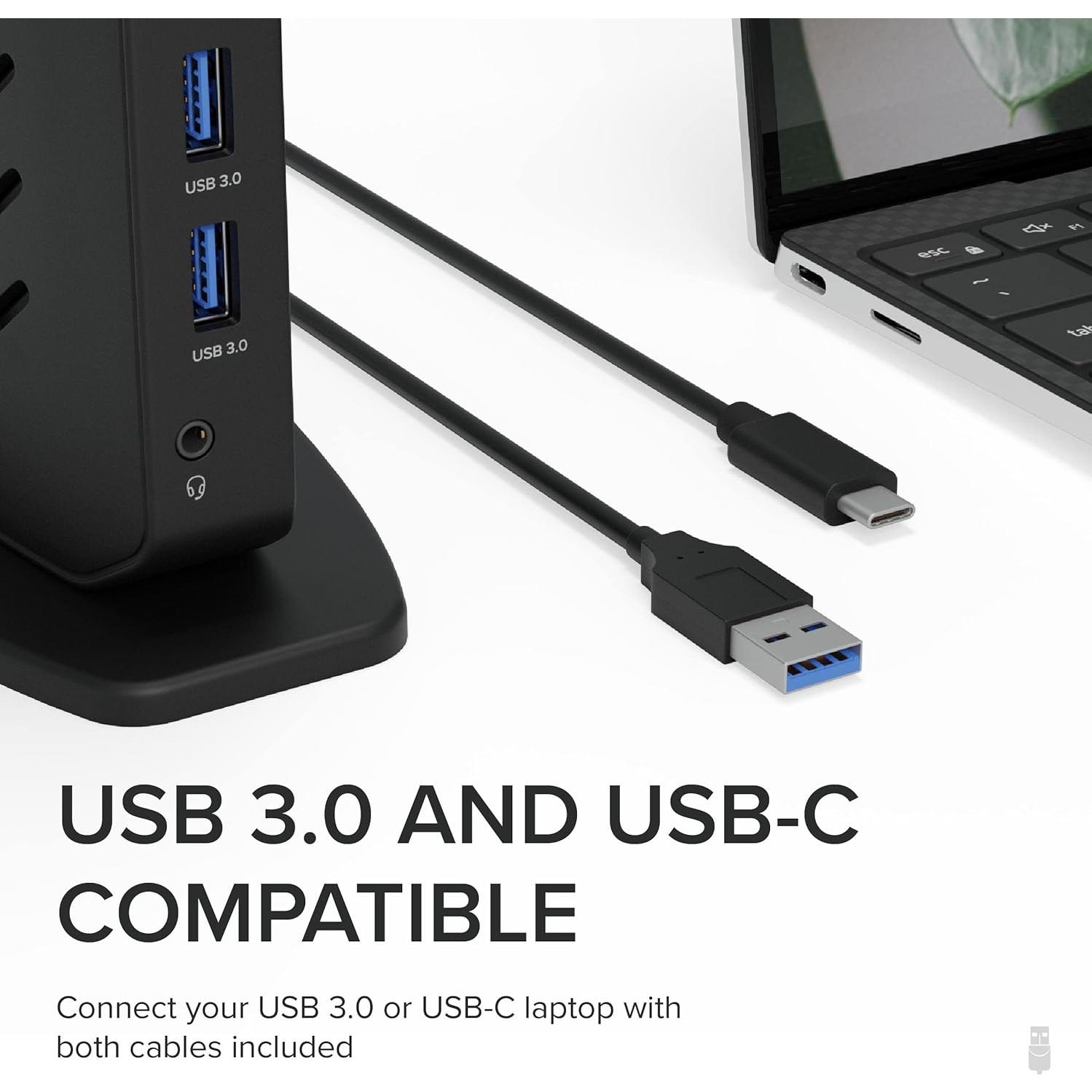 Estación de Acoplamiento Plugable UD-3900Z USB-C HDMI Dual