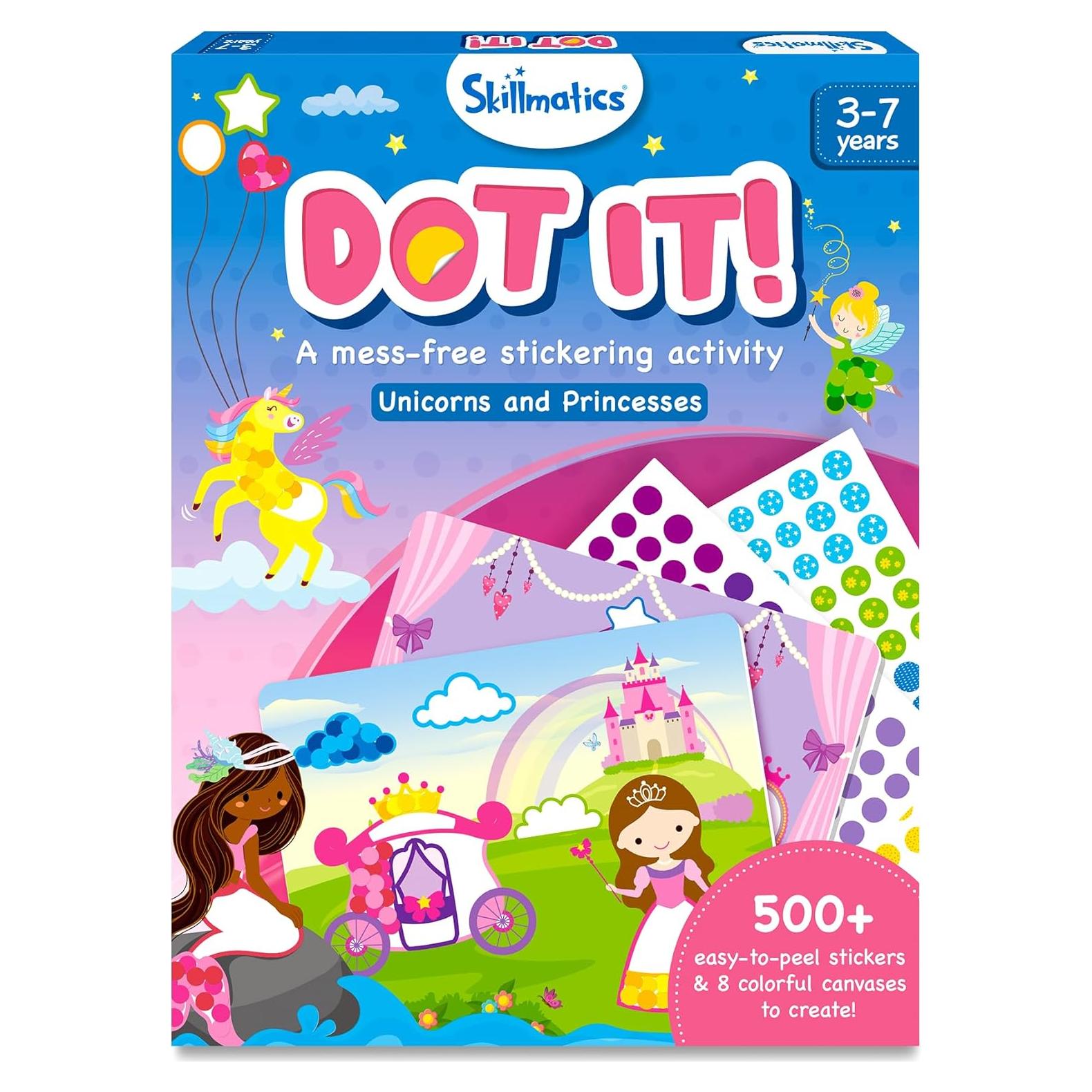 Kit de Arte con Stickers Skillmatics Unicornios y Princesas