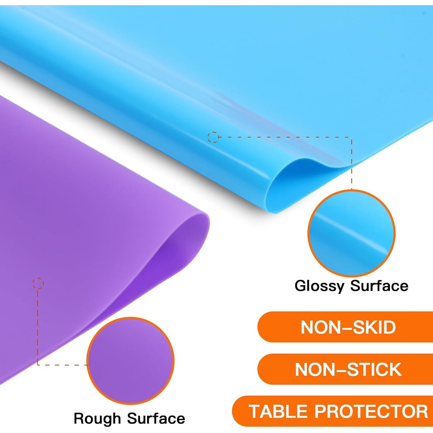 Paquete de 3 Tapetes de Silicona Aoulela A3 Antideslizantes