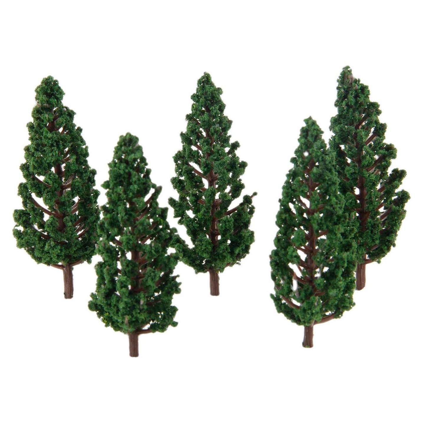 Yetaha 50PCS Árboles Modelo Verde 80mm para Ferrocarril