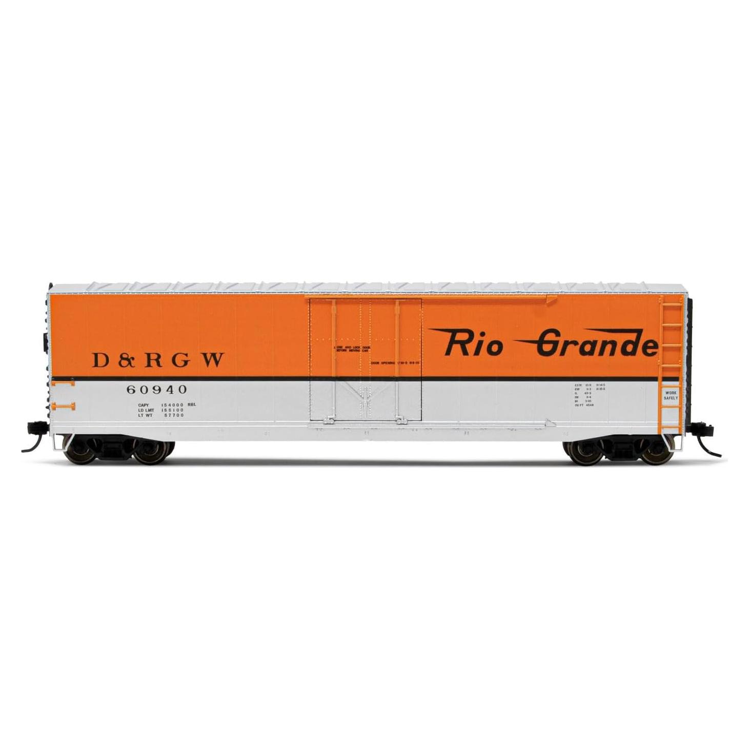 Vagón de Caja Rivarossi D&RGW 50 pies HR6583B Escala HO